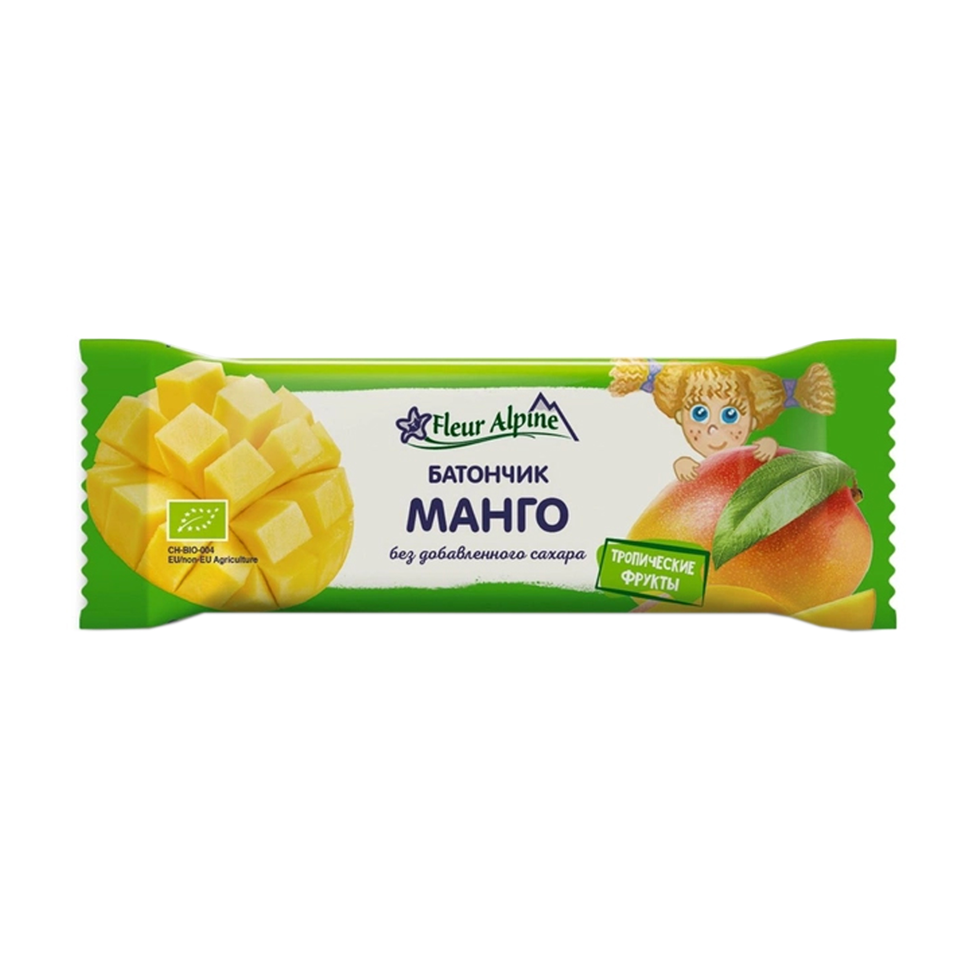 

Дитячий батончик Fleur Alpine Organic Манго, для всієї родини, 20 г