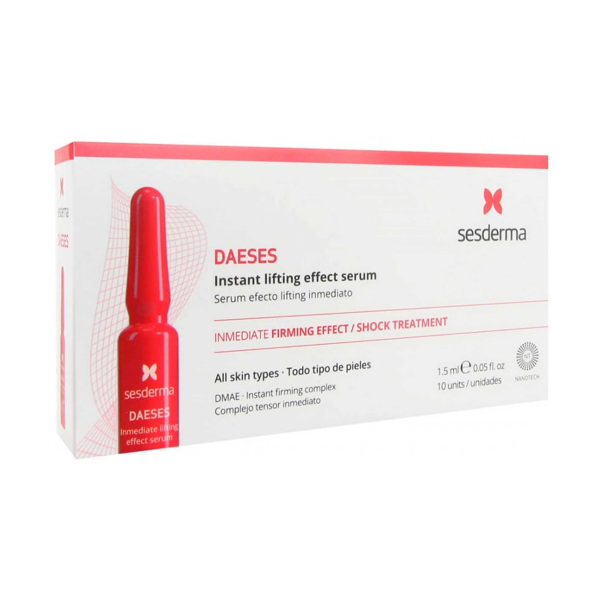 

Ампули для обличчя Sesderma Daeses Instant Lifting Effect Serum з ефектом ліфтингу, 10*1.5 мл