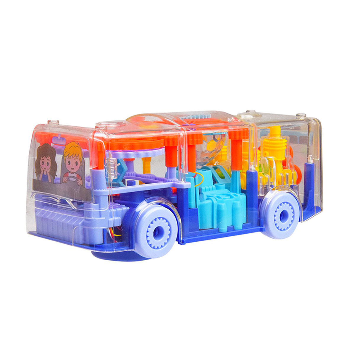 

Іграшка автобус музичний Shantou Jinxing Gear Rotating Bus, від 3 років, 20.3*7.8*8.3 см (HJ638)