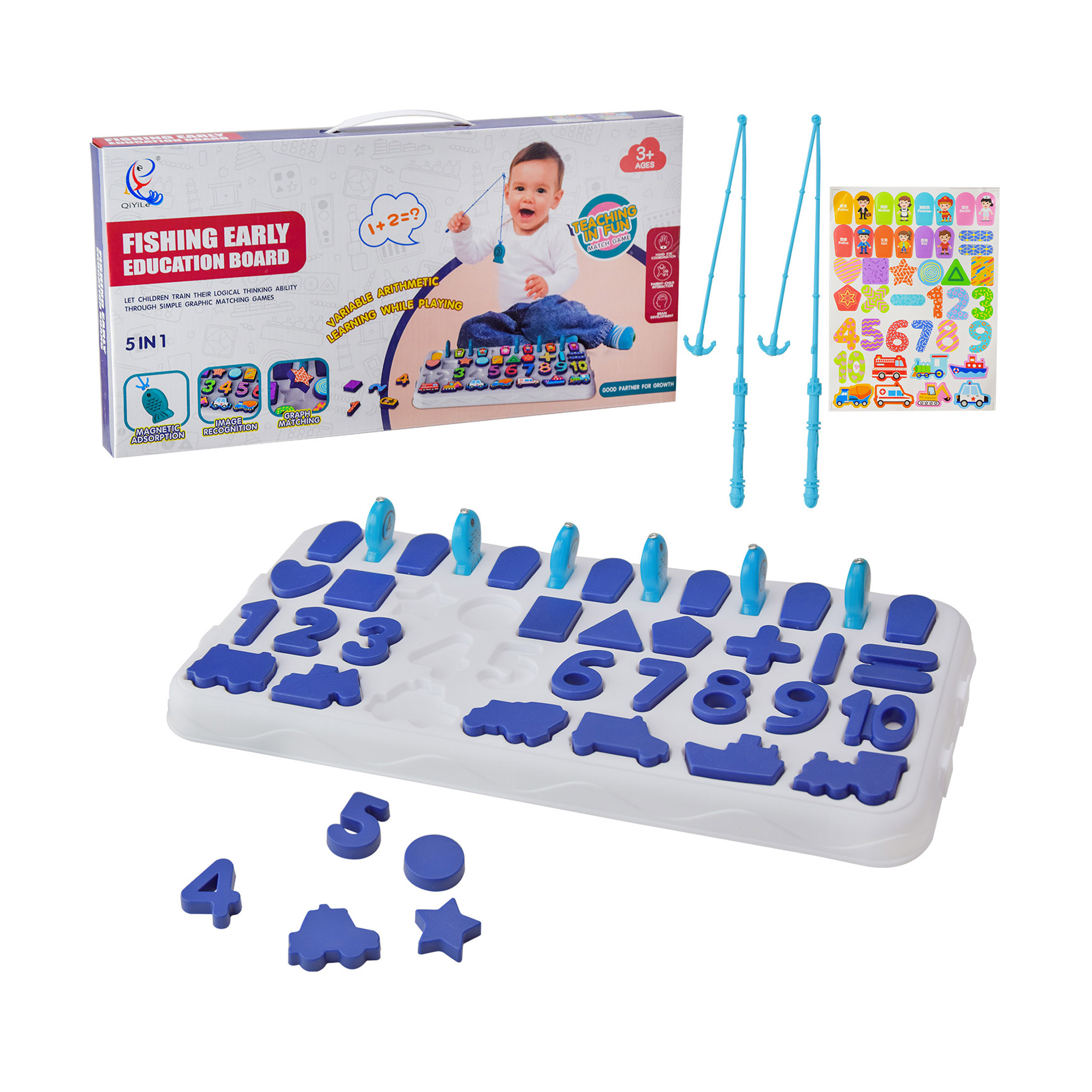 

Дитяча гра Shantou Jinxing Fishing Early Education Board від 3 років, 40.2*4*21.3 см (557)