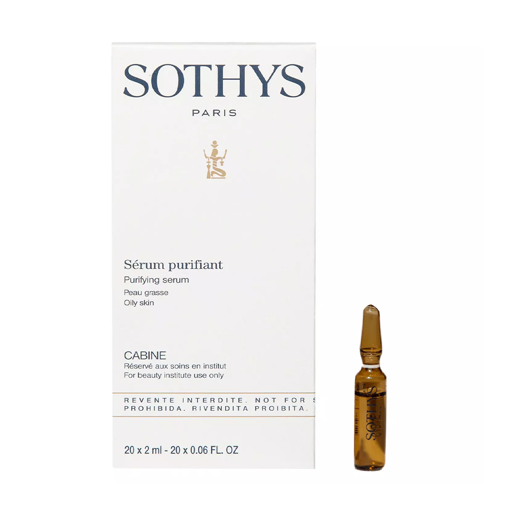 

Уцінка! Очищувальна себорегулювальна сироватка для обличчя Sothys Purifying Serum для жирної шкіри, 20*2 мл