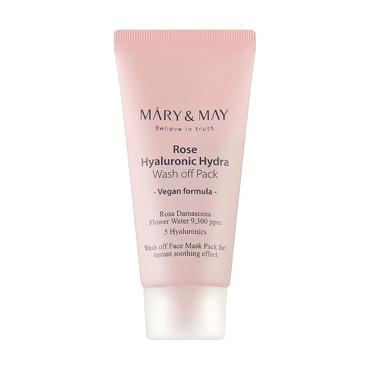 

Очищувальна маска для обличчя Mary & May Rose Hyaluronic Hydra Wash Off Pack з екстрактом троянди та гіалуроновою кислотою, 30 г