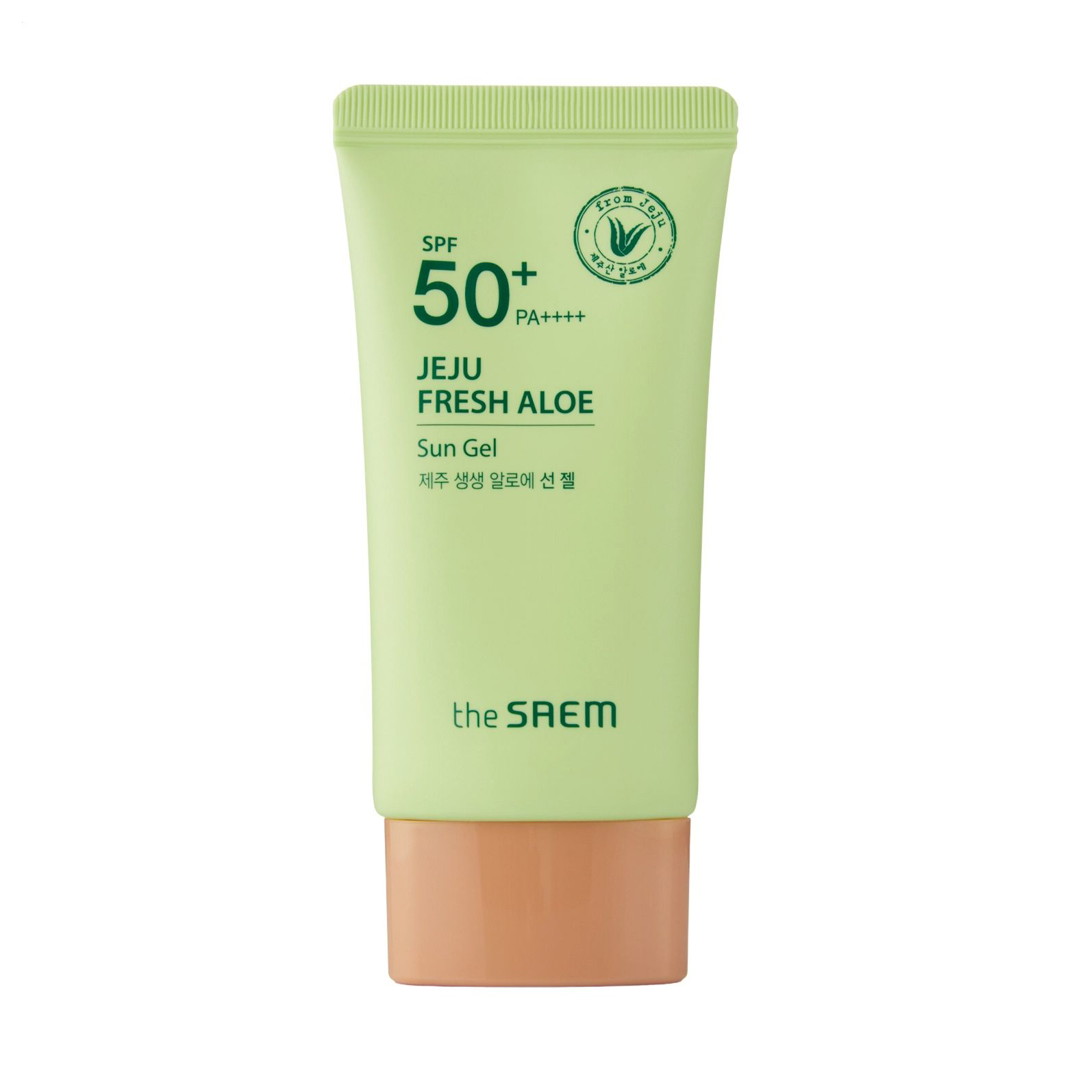 

Сонцезахисний крем-гель для обличчя The Saem Jeju Fresh Aloe Sun Gel SPF 50+ PA++++ з алое, 50 г