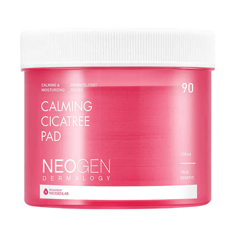 

Очищувальні гідрофільні педи для обличчя Neogen Dermalogy Calming Cicatree Pad з центелою та чайним деревом, 90 шт