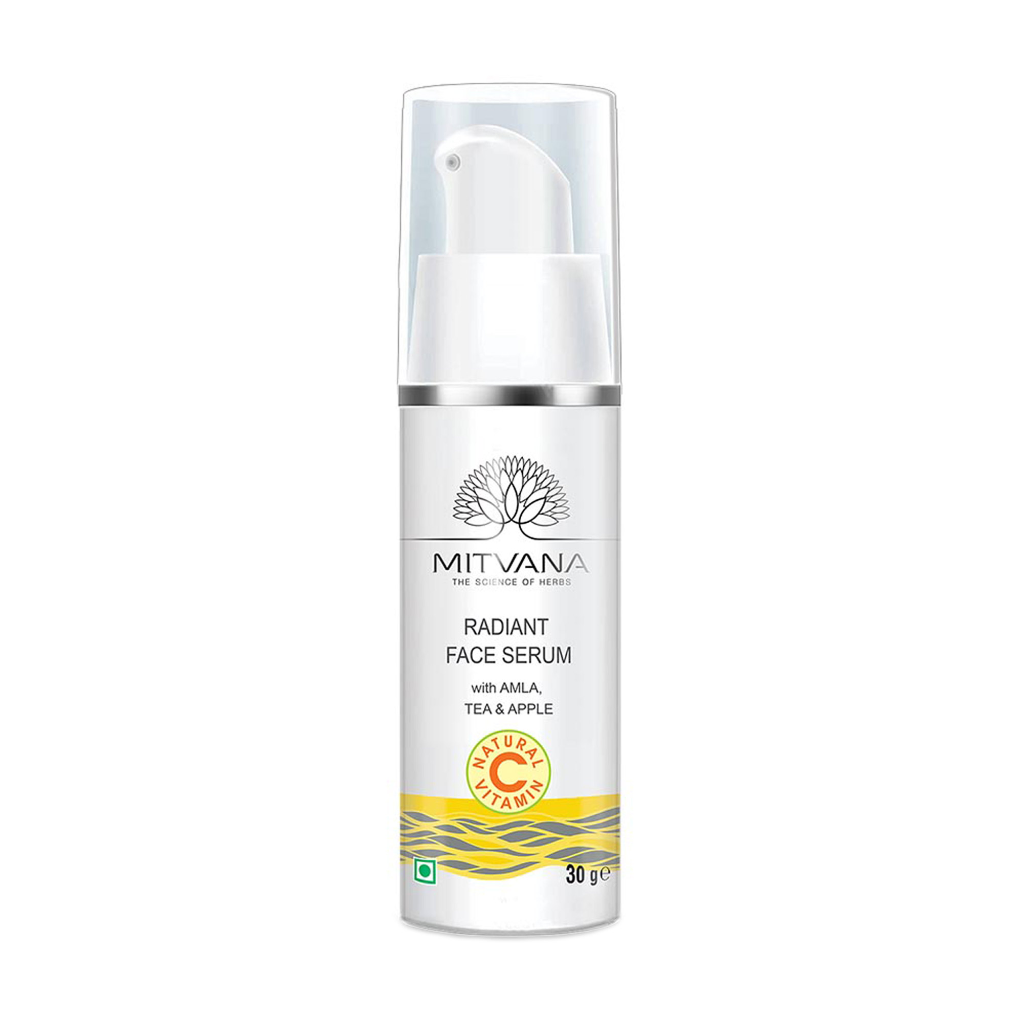 

Освітлювальна сироватка для обличчя Mitvana Radiant Face Serum з натуральним вітаміном С, 30 г