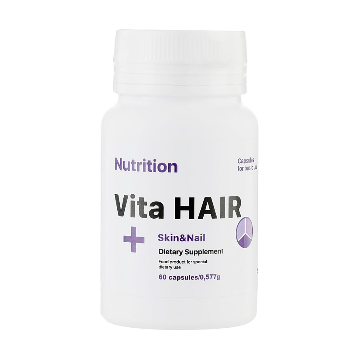 

Уцінка! Вітамінно-мінеральний комплекс EntherMeal Vita Hair + Skin & Nail Dietary Supplement, 60 капсул