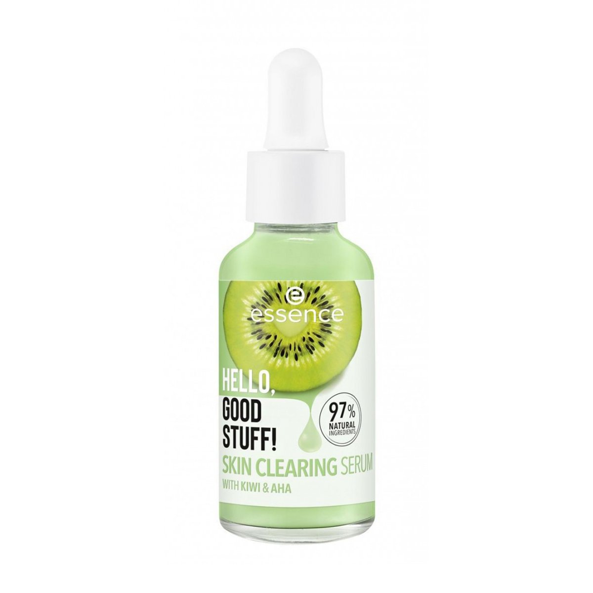 

Сироватка для обличчя Essence Hello, Good Stuff! Skin Clearing Serum з ківі та AHA кислотами, 30 мл