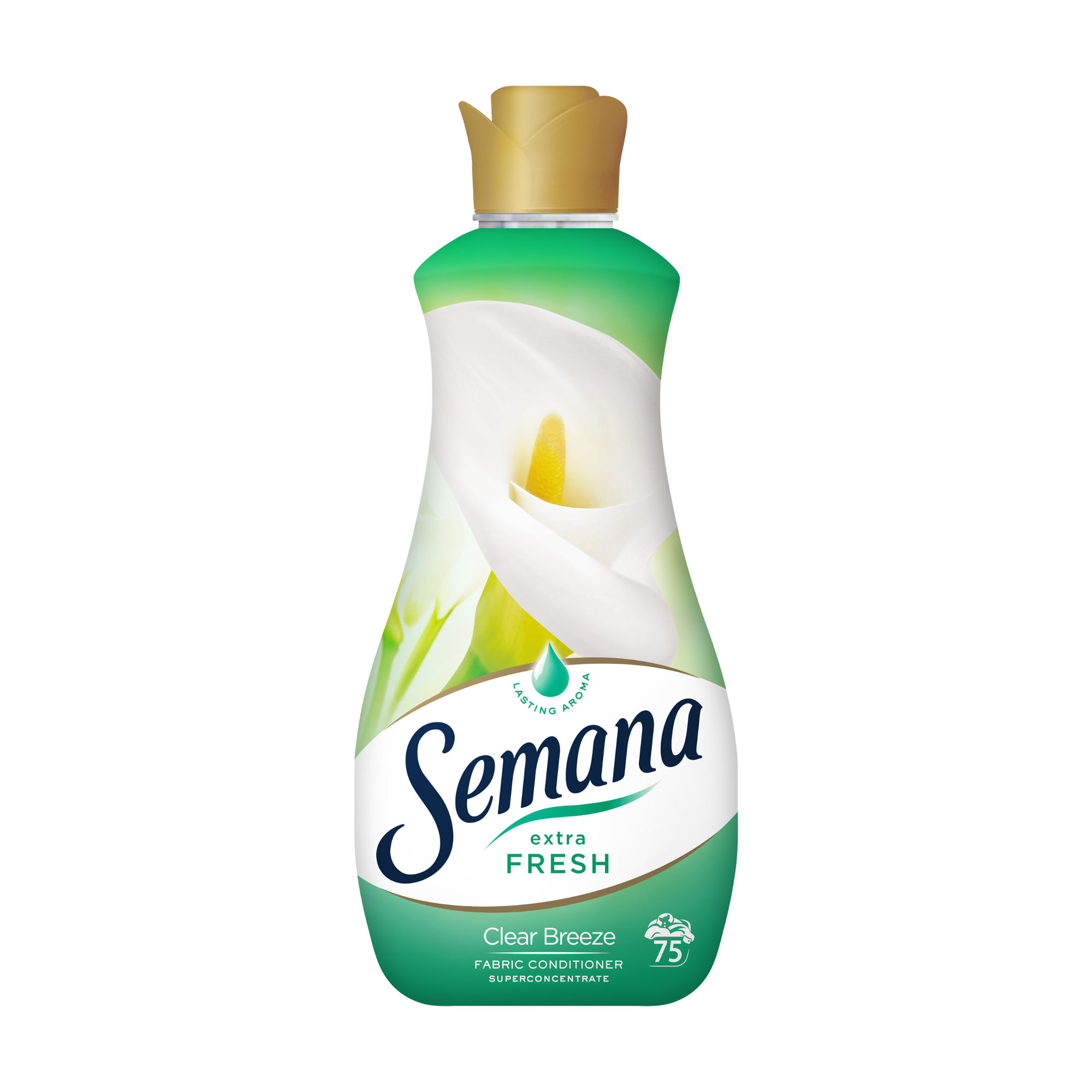 

Кондиціонер для білизни Semana Extra Fresh Clear Brease, 75 циклів прання, 1.5 л