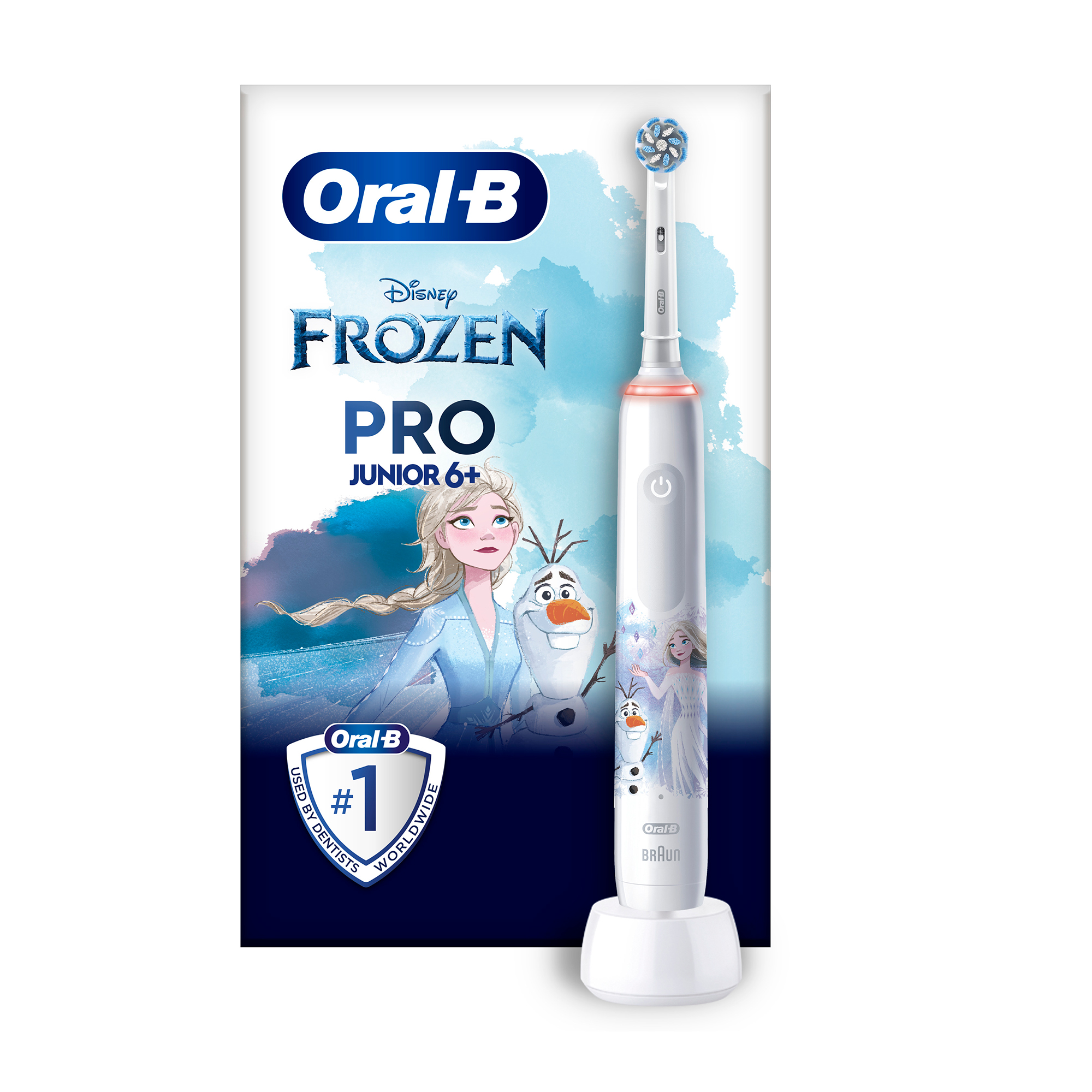 

Уцінка! Дитяча електрична зубна щітка Oral-B Pro Junior 6+ Frozen, від 6 років