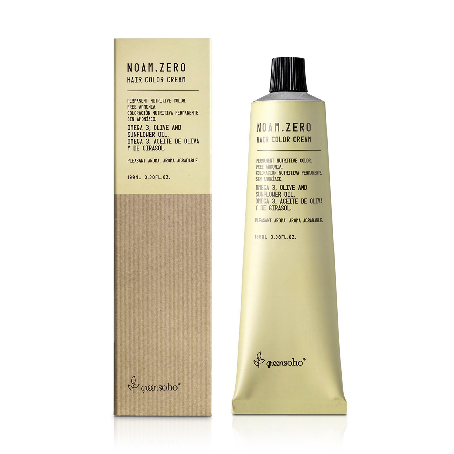 

Безаміачна фарба для волосся GreenSoho Noam.Zero Hair Color Cream, 4 Medium Brown, 100 мл