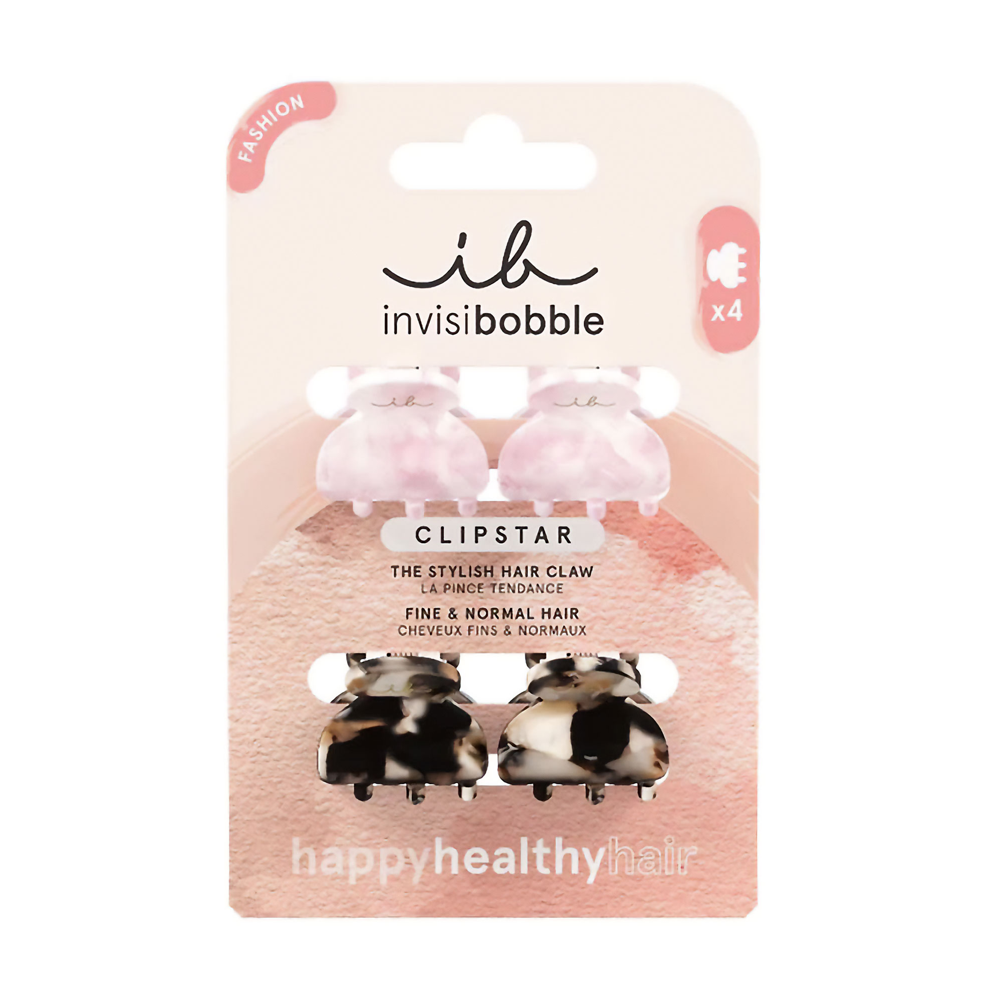 

Набір заколок-крабиків для волосся Invisibobble Clipstar The Stylish Hair Claw Petit Four, 4 шт