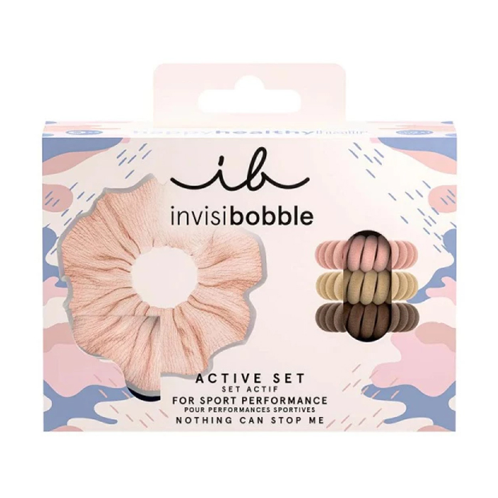 

Подарунковий набір резинок для волосся Invisibobble Gift Set Active Set Nothing Can Stop Me, 4 шт