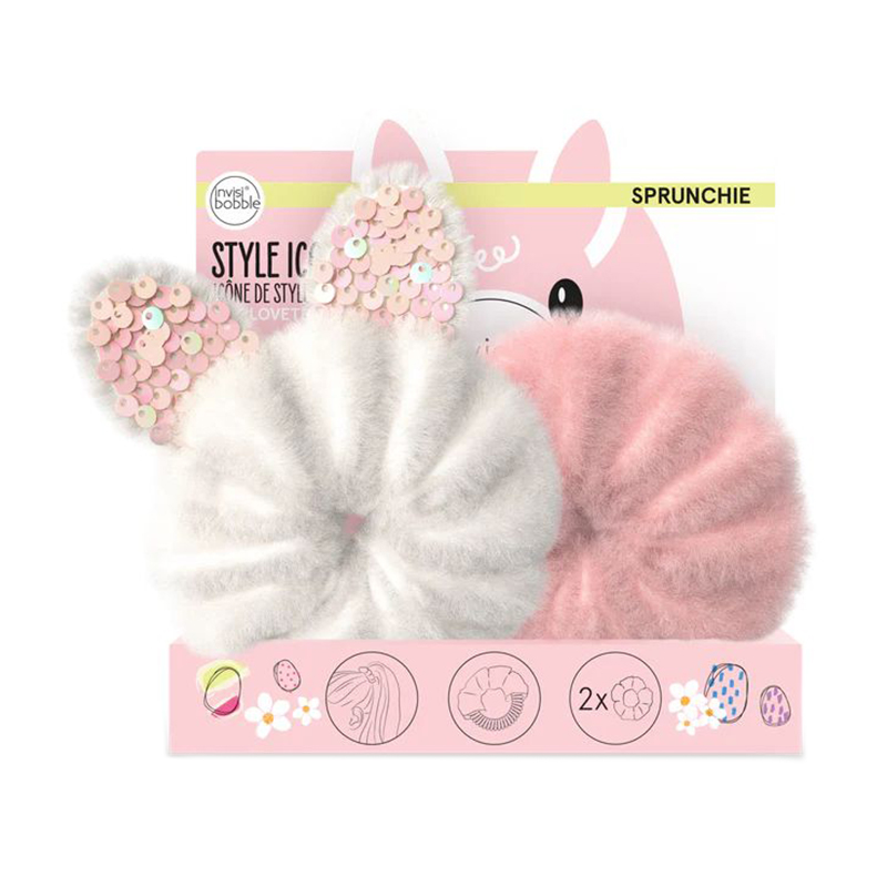 

Резинка-браслет для волосся Invisibobble Sprunchie Kids Easter Cotton Candy, 2 шт
