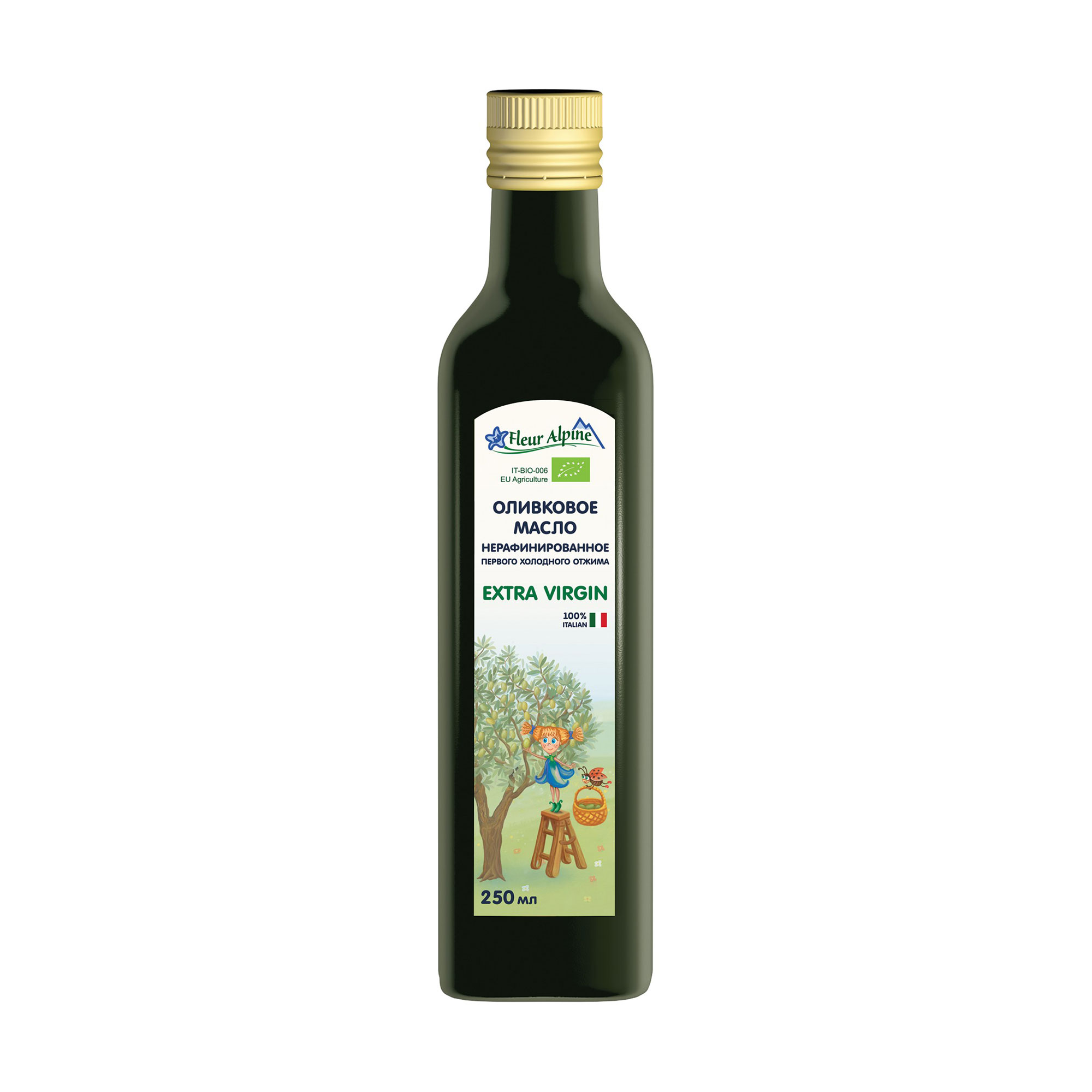 

Уцінка! Дитяча оливкова олія Fleur Alpine Organic Extra Virgin для всієї родини, 250 мл