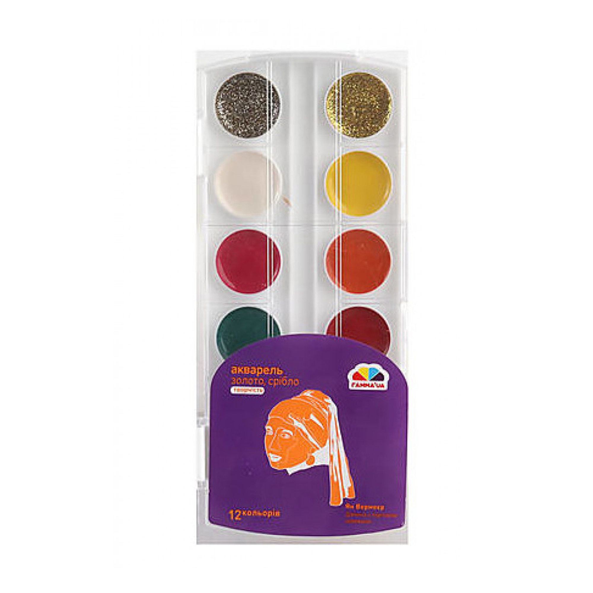 

Акварель для малювання ГАММА'UA Творчість, 12 кольорів