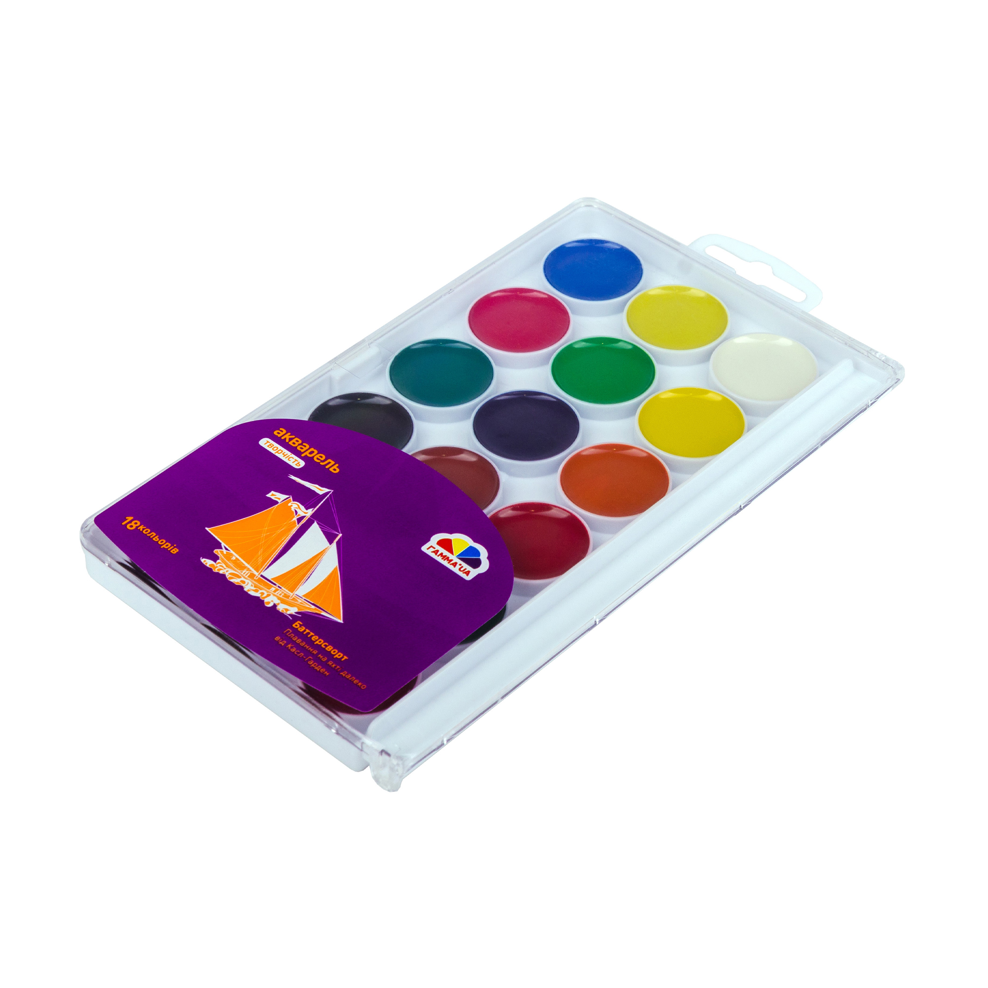 

Акварель для малювання ГАММА'UA Творчість, 18 кольорів