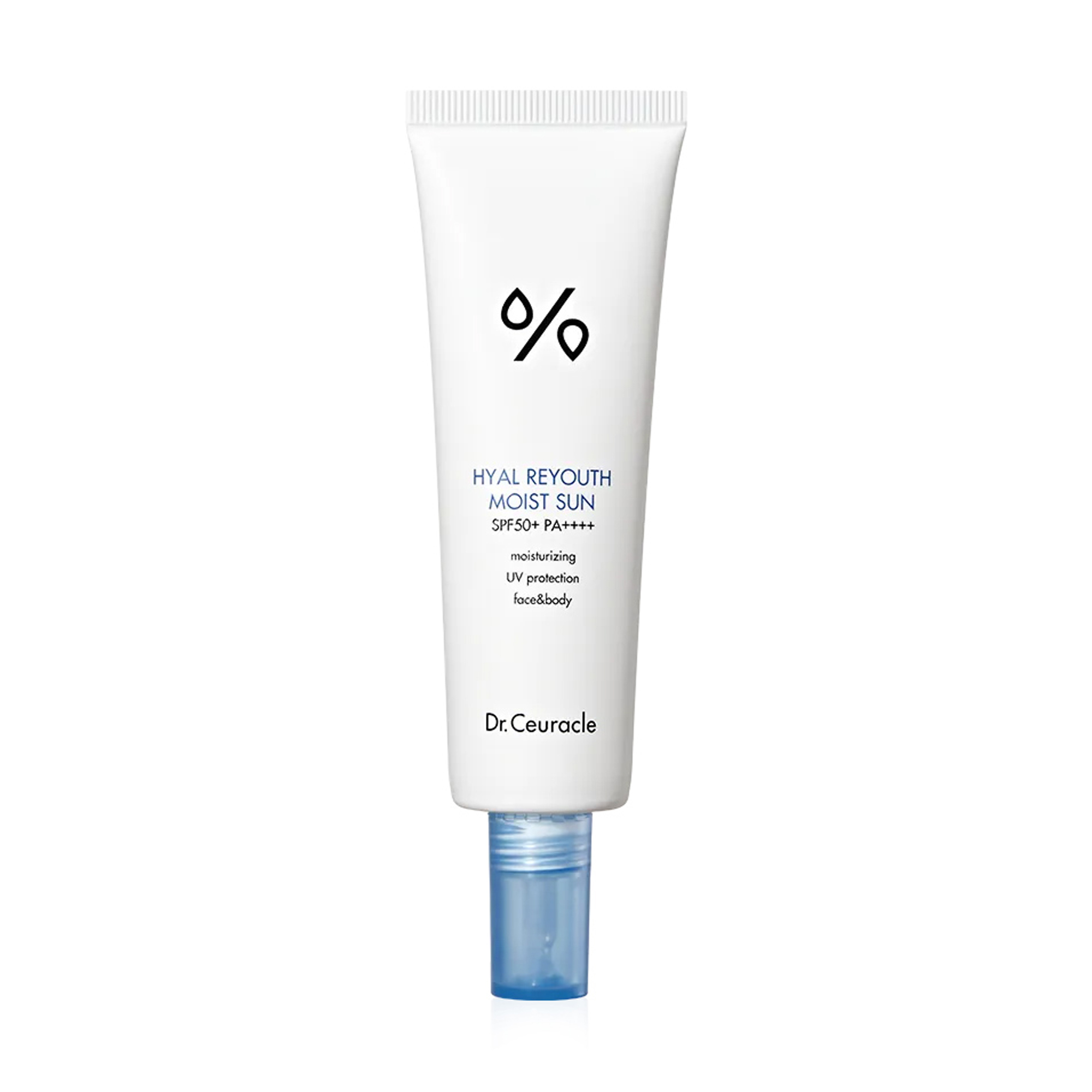 

Уцінка! Зволожувальний сонцезахисний крем для обличчя Dr.Ceuracle Hyal Reyouth Moist Sun, SPF 50+ PA++++, 50 мл