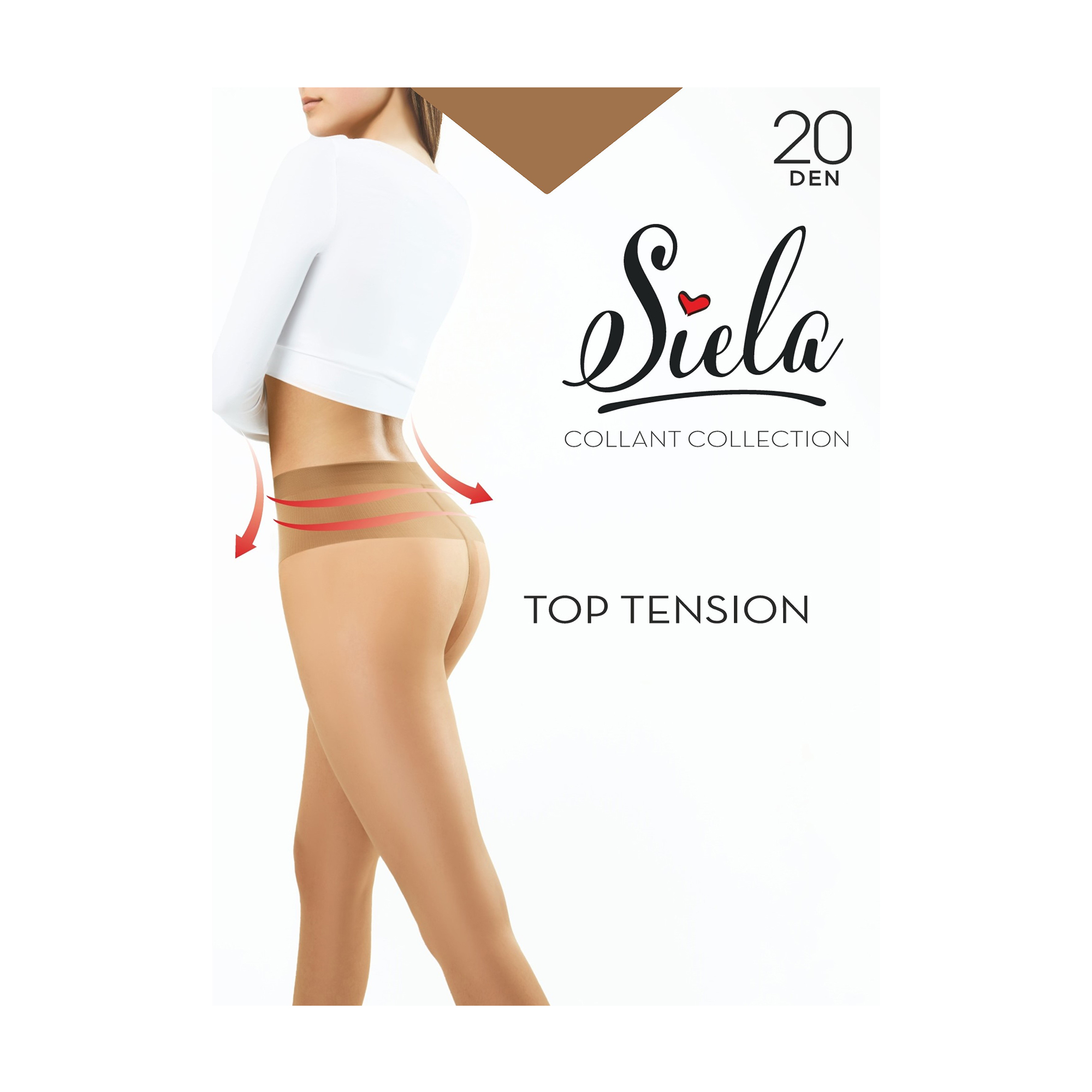 

Колготки жіночі Siela Collant Collection Top Tension 20 Den, Caramel, розмір 3