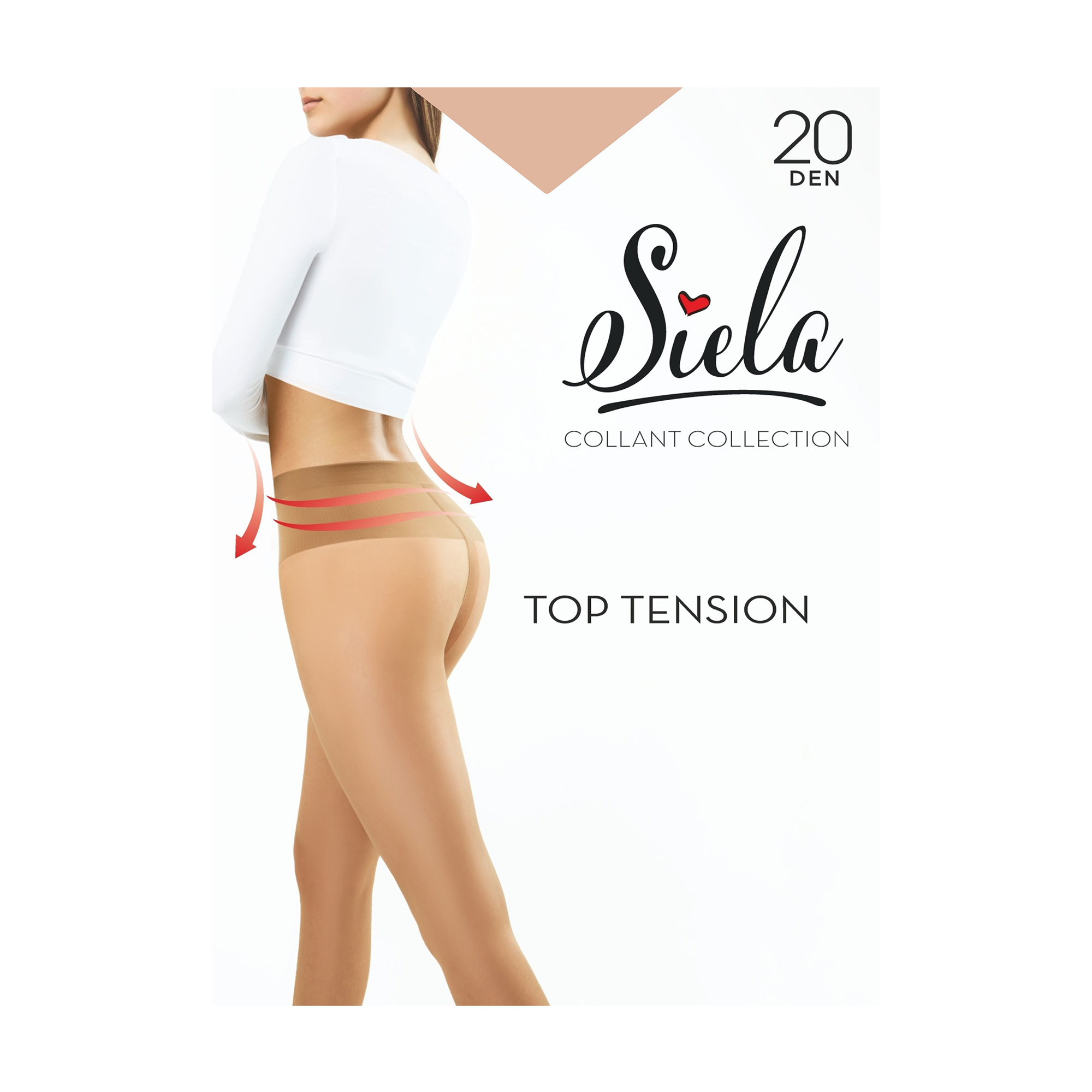 

Колготки жіночі Siela Collant Collection Top Tension 20 Den, Daino, розмір 3