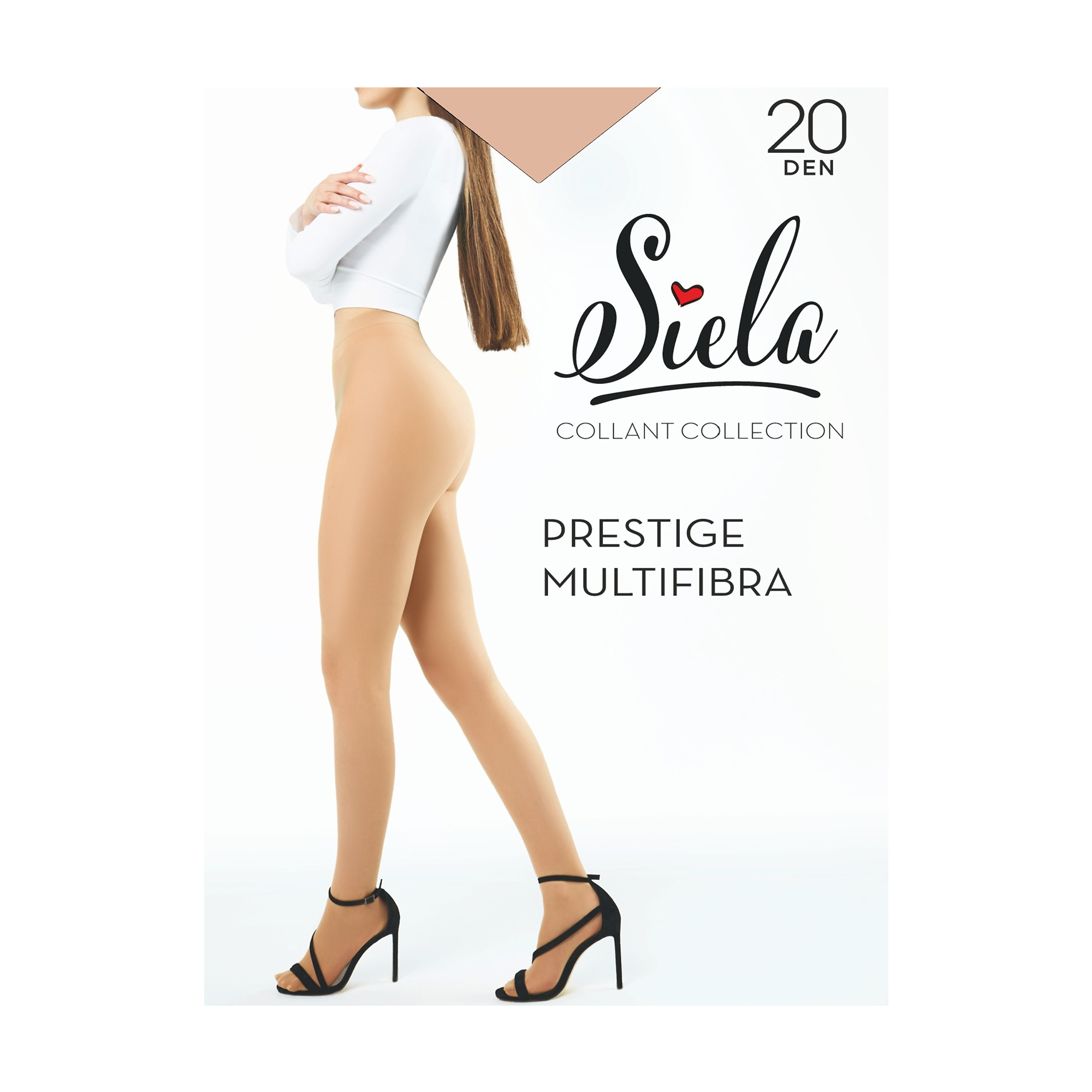 

Колготки жіночі Siela Prestige Multifibra, 20 DEN, Daino, розмір 3