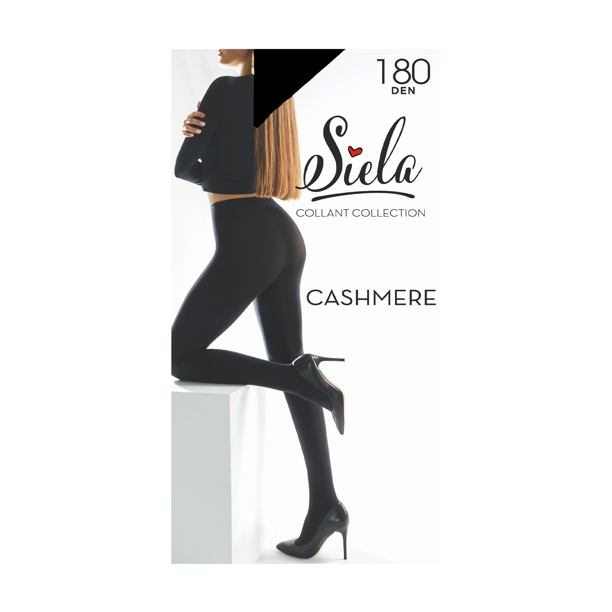

Колготки жіночі Siela Cashmere, 180 DEN, Nero, розмір 2