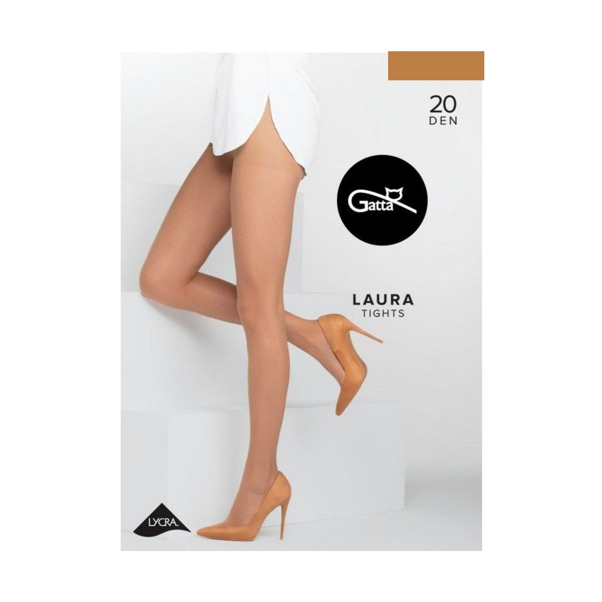 

Колготки жіночі Gatta Laura, 20 DEN, Golden, розмір 5
