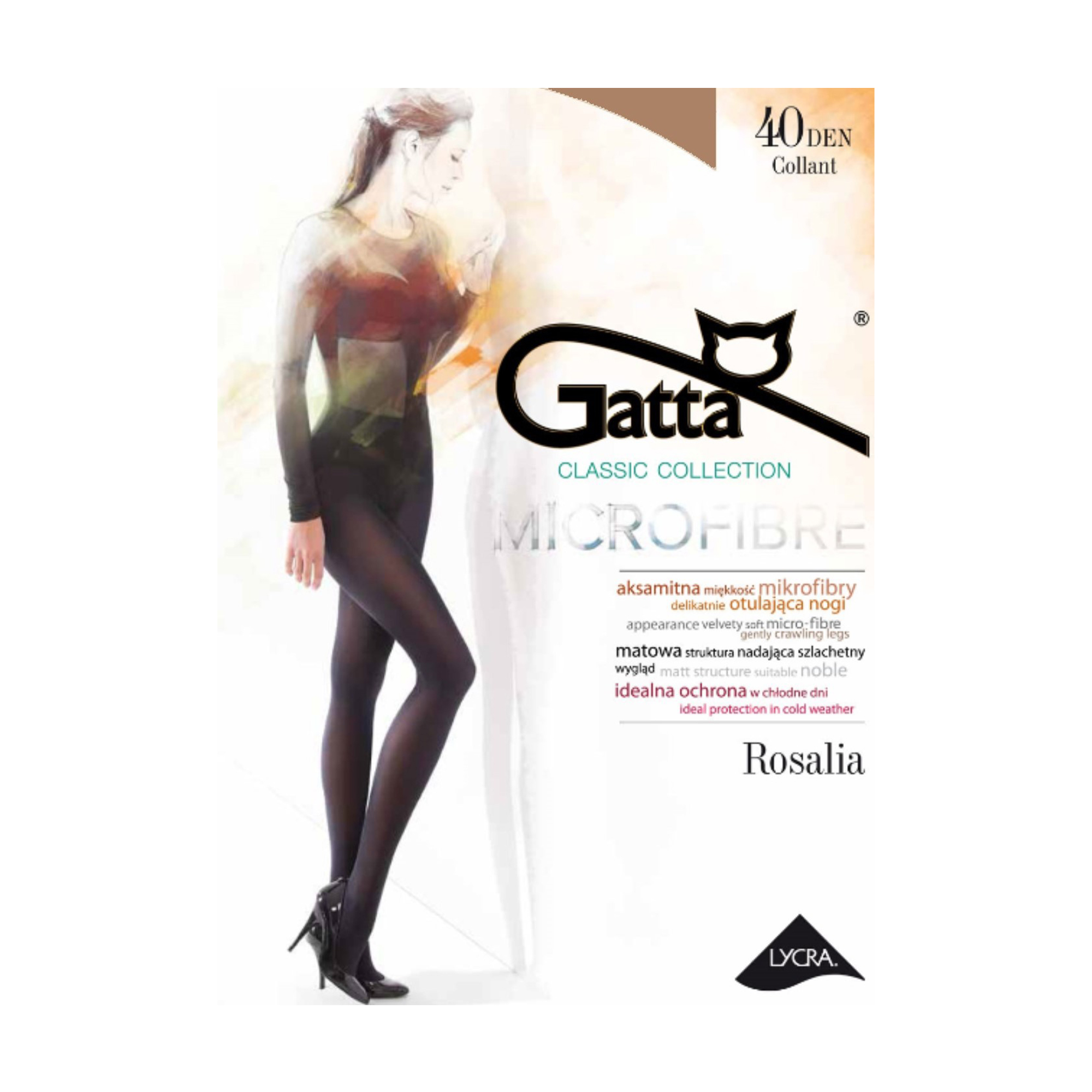 

Колготки жіночі Gatta Rosalia, 40 DEN, Beige, розмір 3