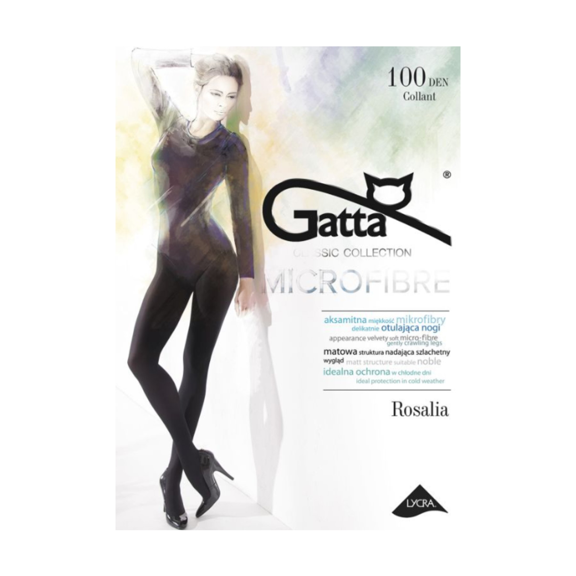 

Колготки жіночі Gatta Rosalia, 100 DEN, Nero, розмір 4