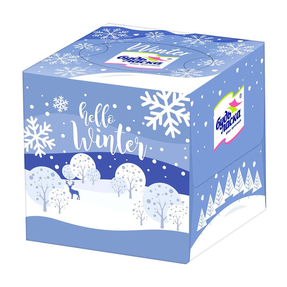 

Серветки гігієнічні Будь Ласка Зима, 2-шарові, 80 шт