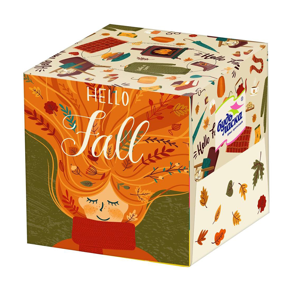 

Серветки гігієнічні Будь Ласка Осінь, 2-шарові, 80 шт