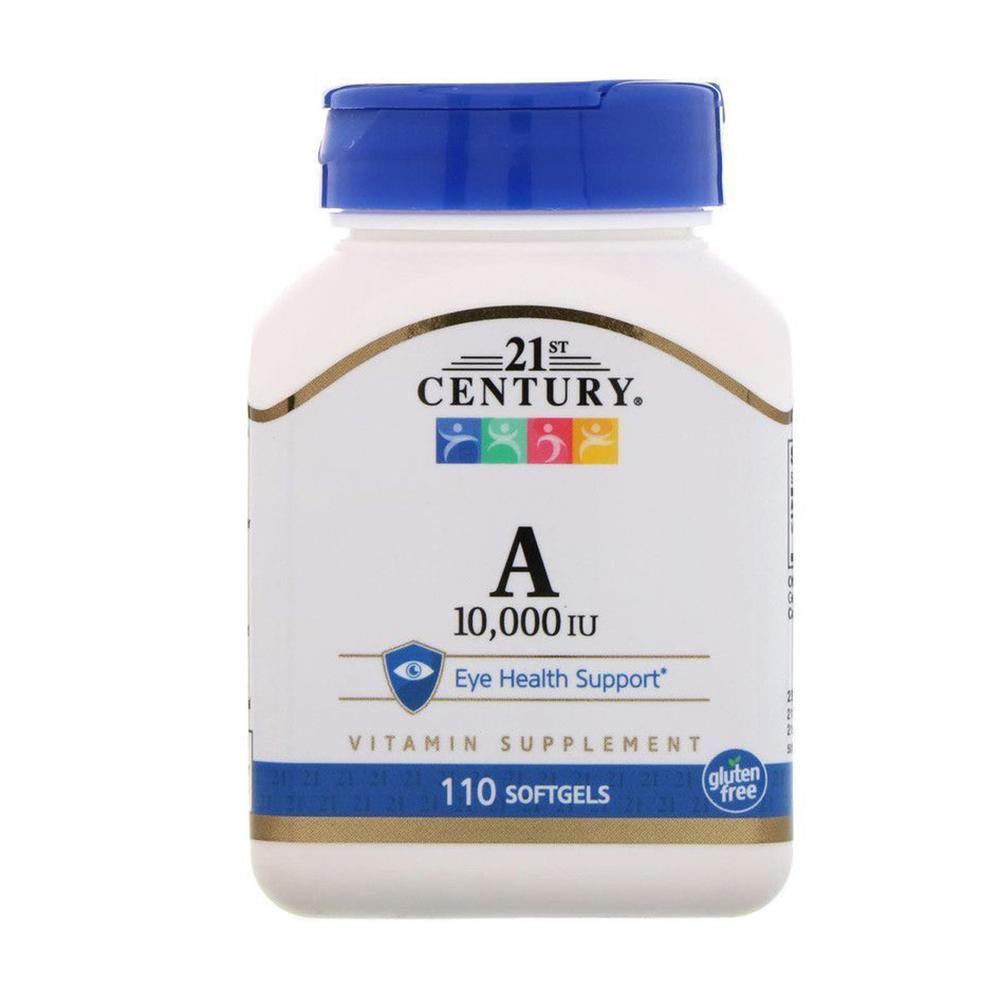 

Вітамін А 21st Century Vitamin A, 3000 мкг, 110 капсул