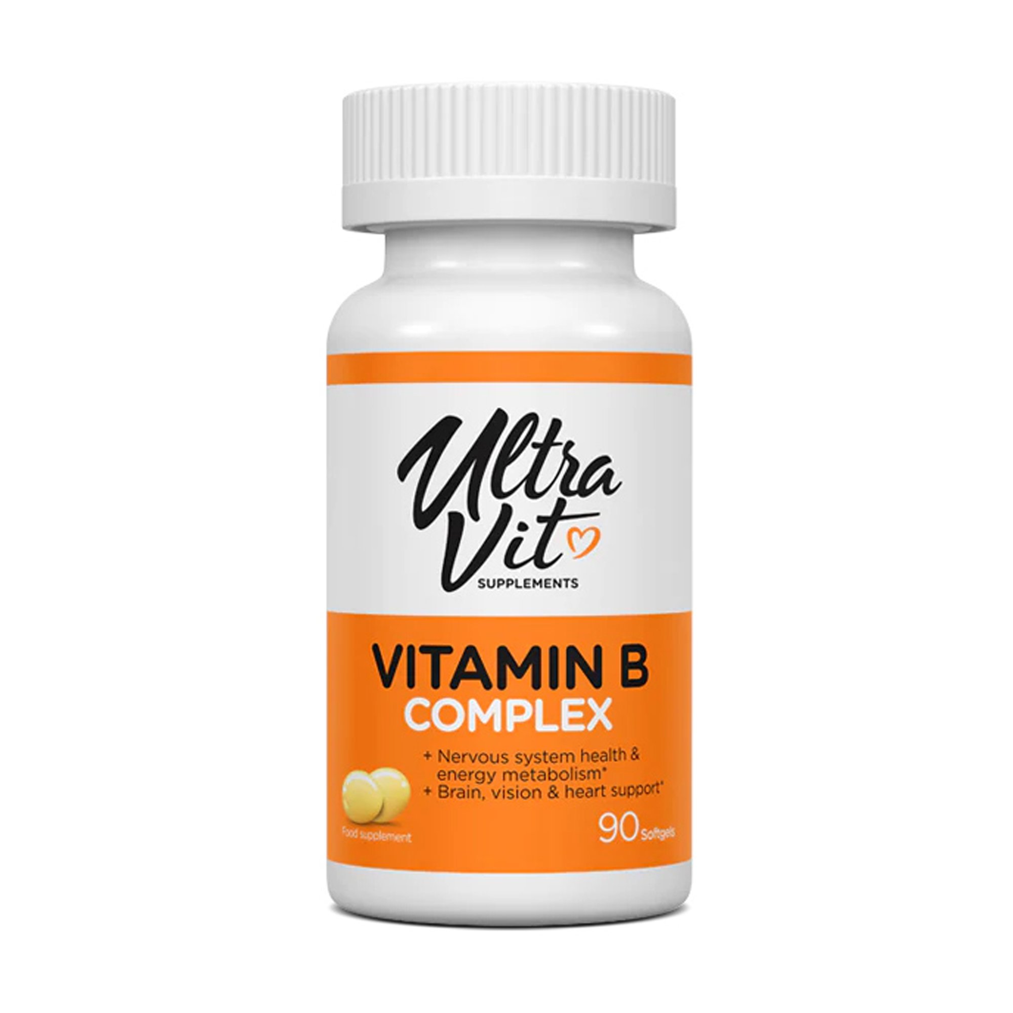 

Вітаміни групи B UltraVit Vitamin B Complex, 90 желатинових капсул