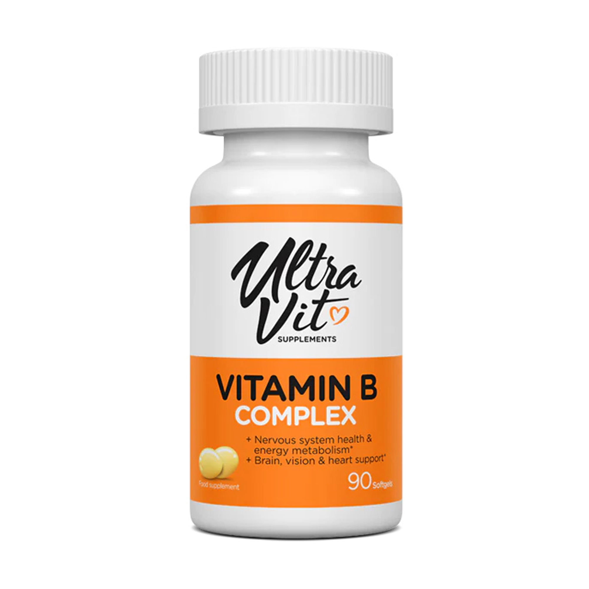 

Вітаміни групи B UltraVit Vitamin B Complex, 90 желатинових капсул