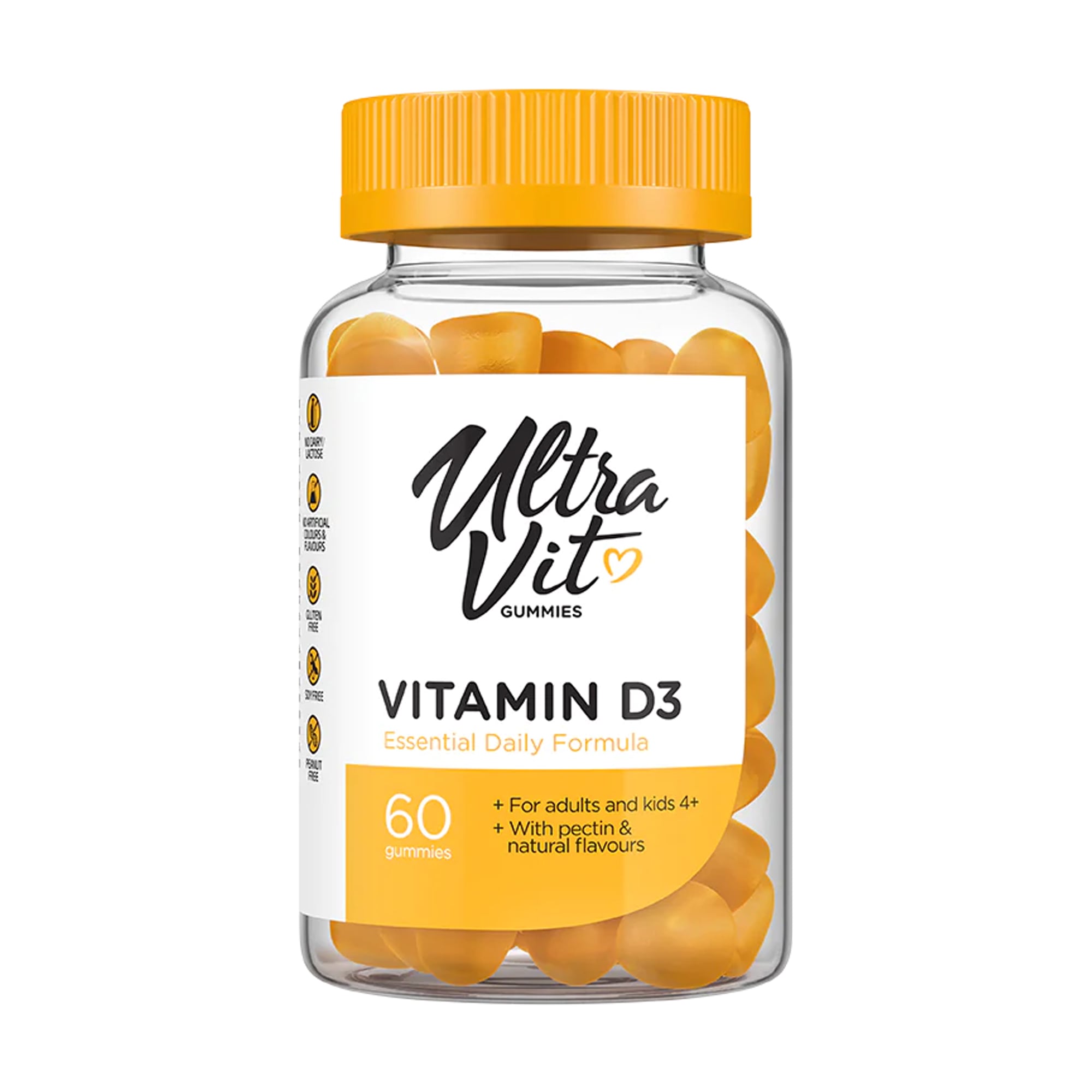 

Вітамін Д3 UltraVit Vitamin D3, 60 жувальних цукерок