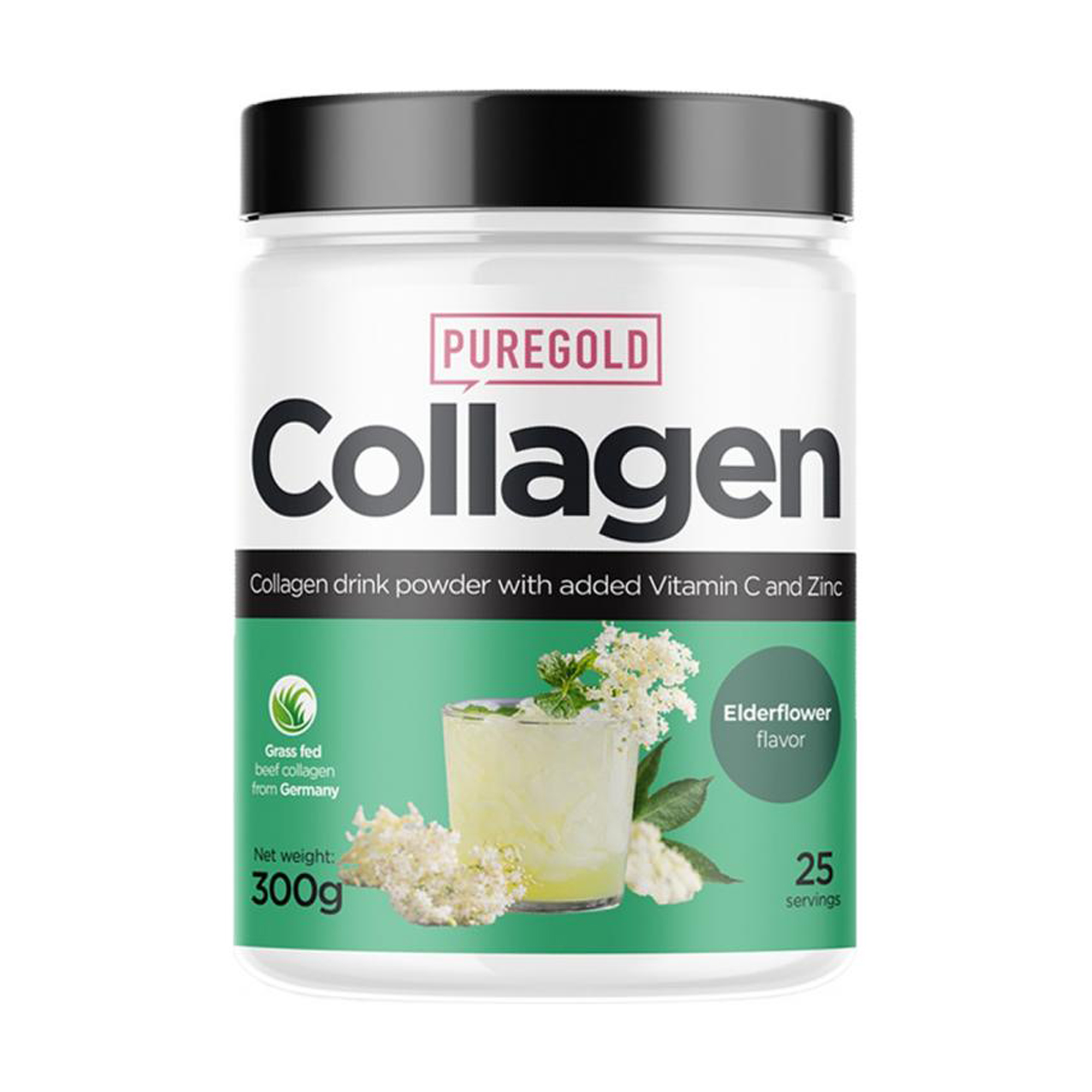 

Колаген Pure Gold Collagen Elderflower в порошку, 300 г