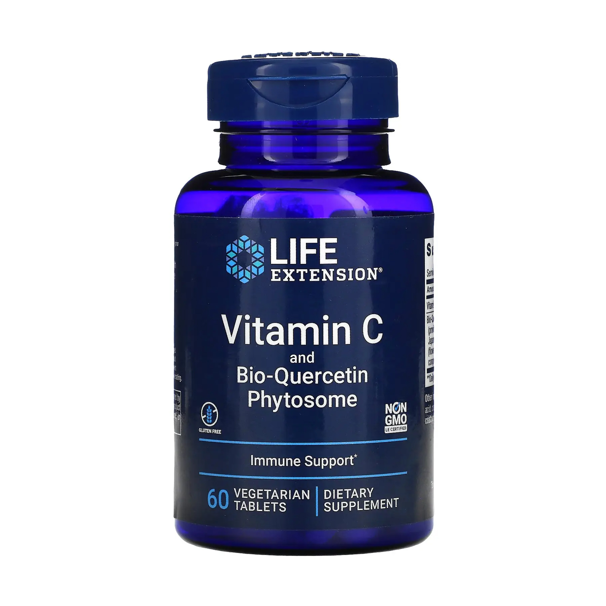 

Вітамін C та фітосоми біокверцетина Life Extension Vitamin C And Bio-Quercetin Phytosome, 60 вегетаріанських таблеток