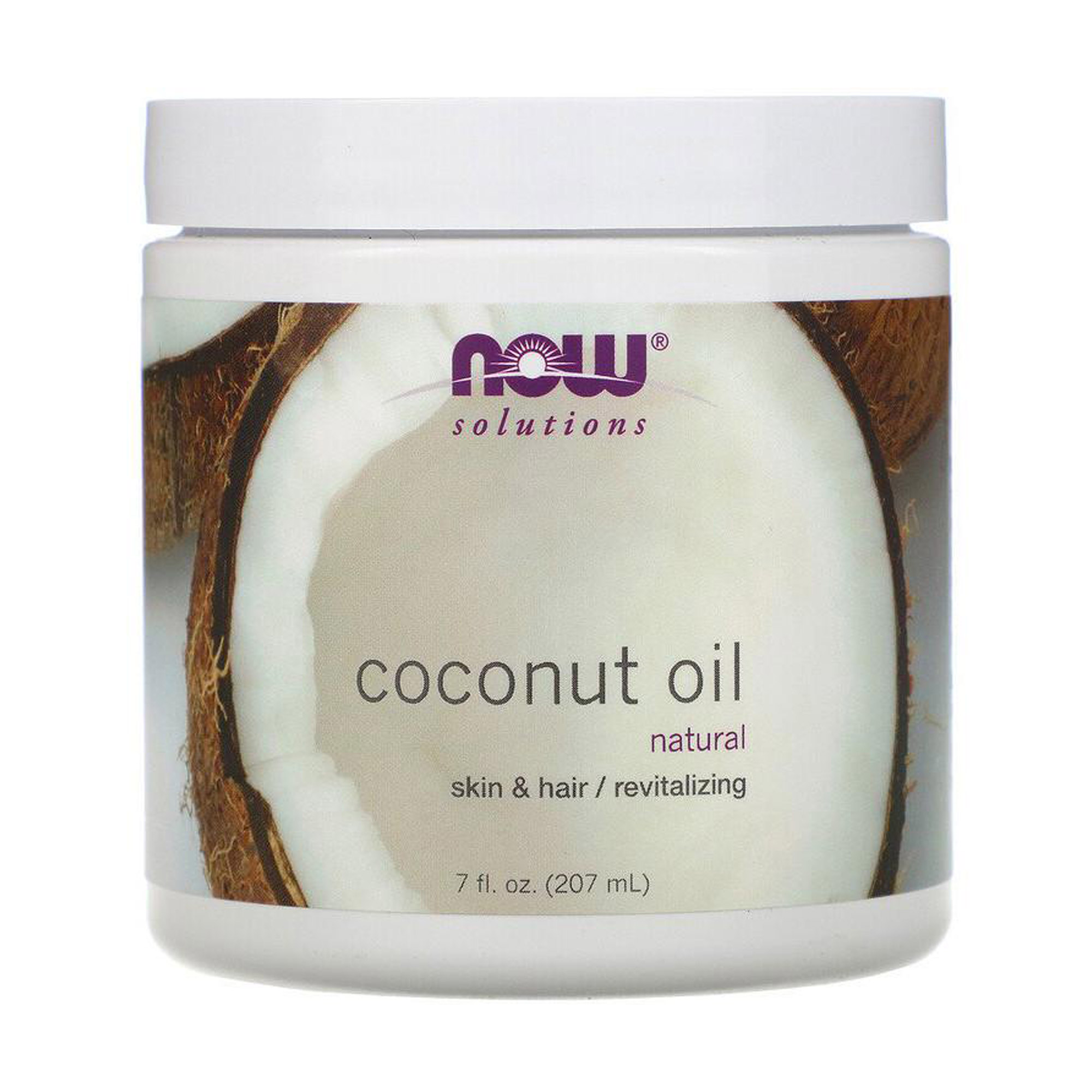 

Косметична олія для тіла та волосся NOW foods Coconut Oil Natural кокосова, 207 мл