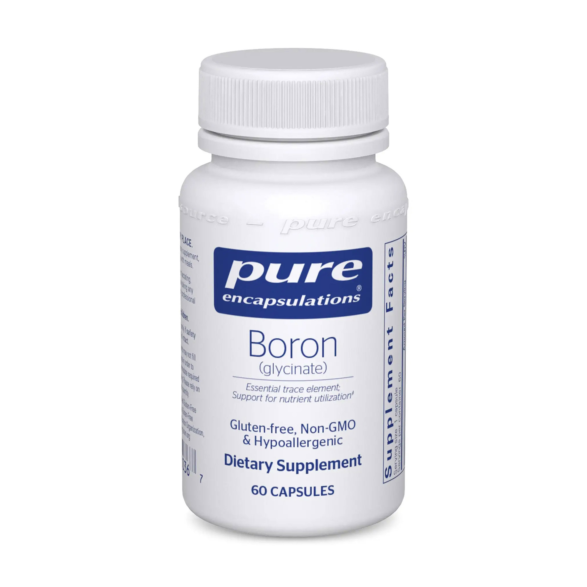 

Борон гліцинат Pure Encapsulations Boron Glycinate, 60 капсул