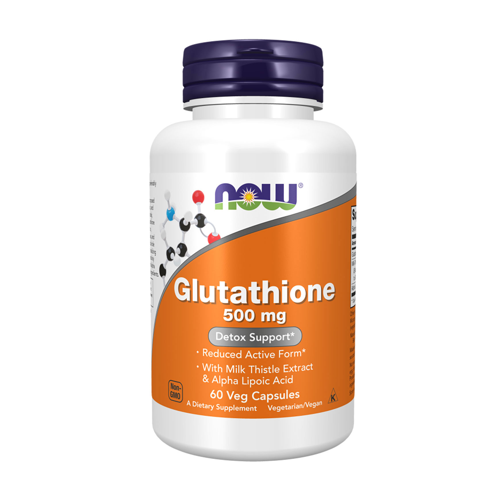 

Глутатіон NOW foods Glutathione 500 мг, 60 капсул