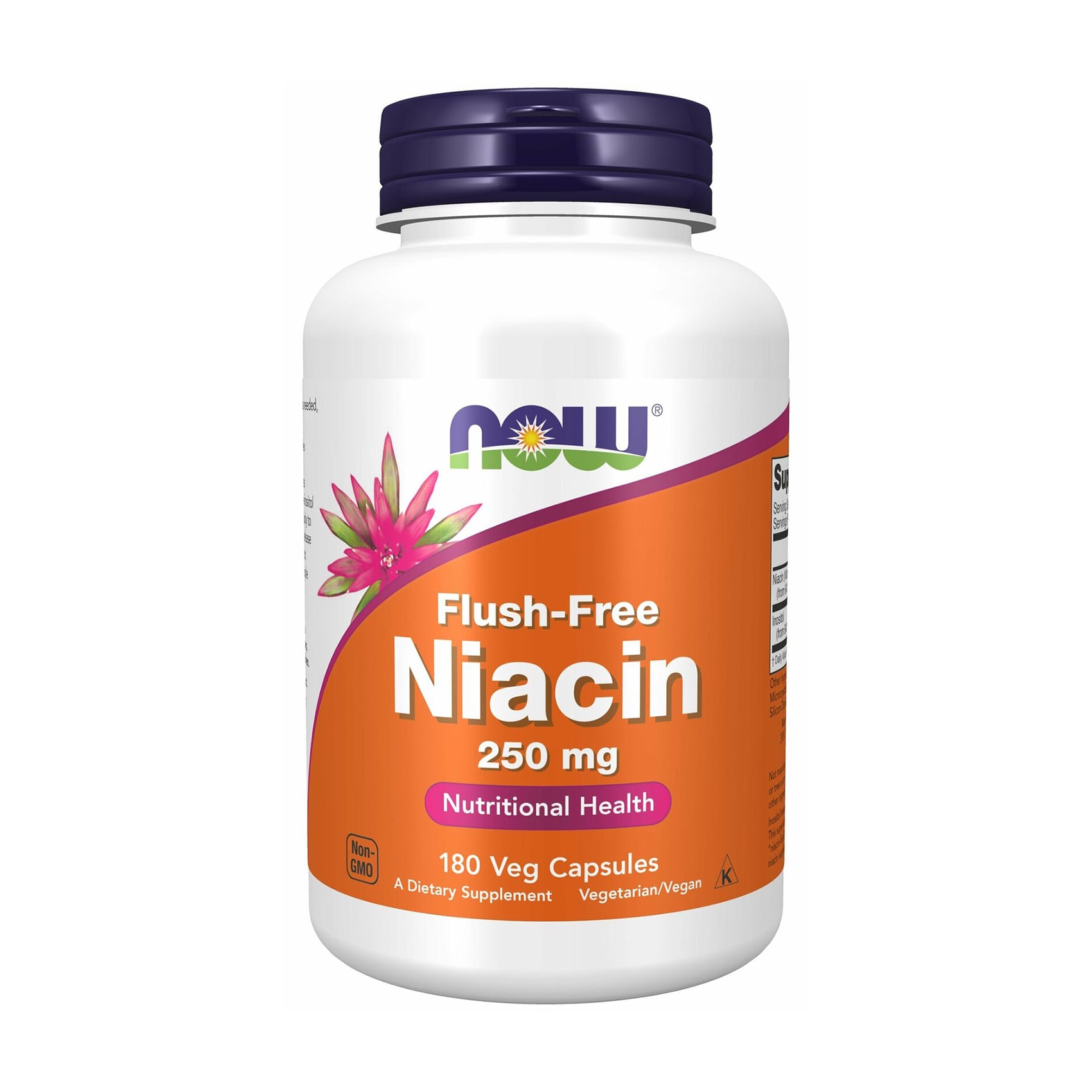 

Ніацин NOW foods Flush-Free Niacin, 250 мг, 180 капсул