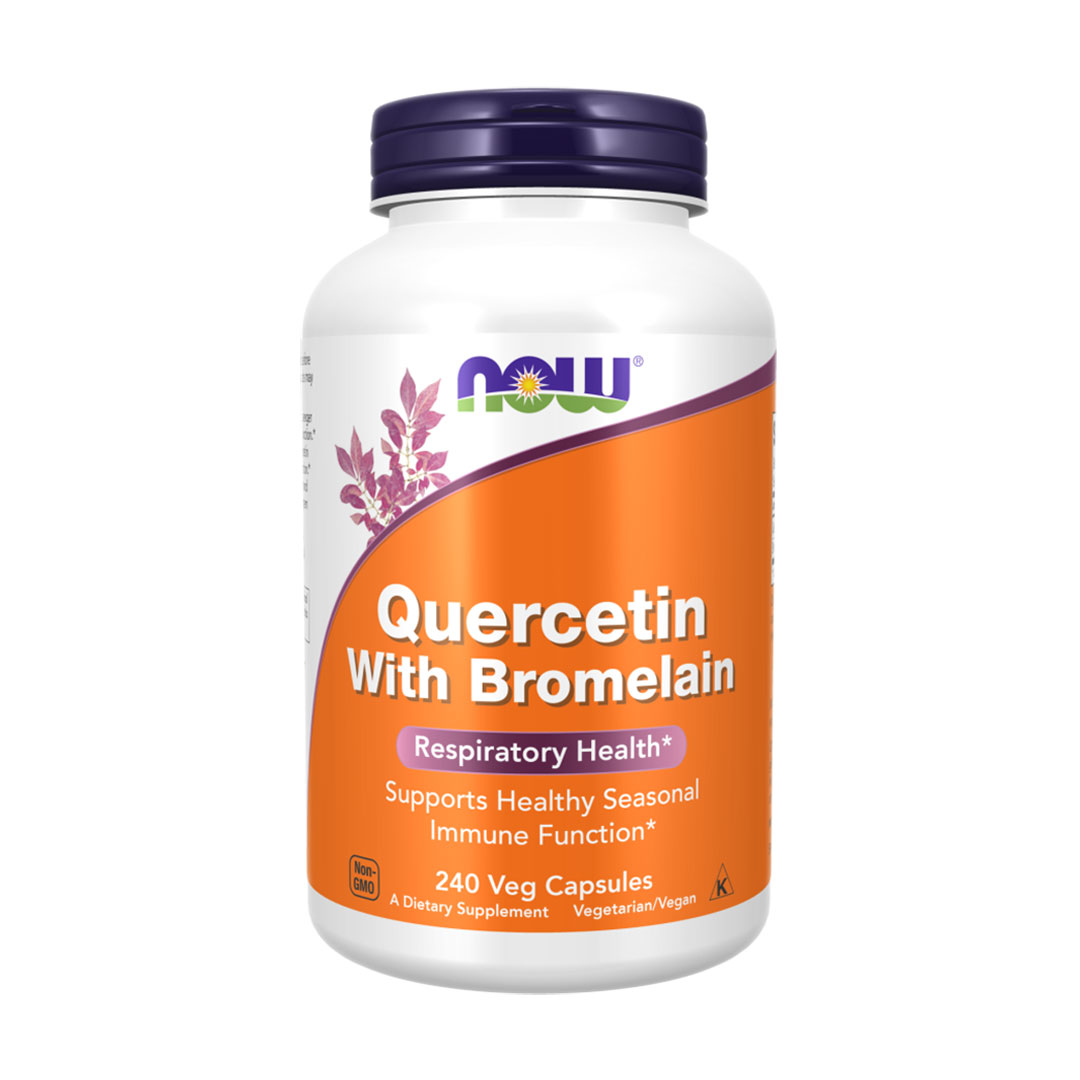 

Уцінка! Кверцетин з бромелайном NOW foods Quercetin with Bromelain, 240 капсул