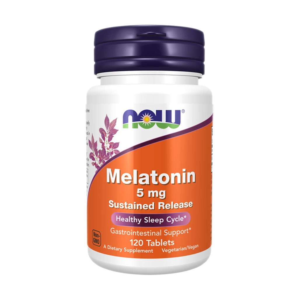 

Мелатонін NOW foods Melatonin 5 мг, 120 капсул