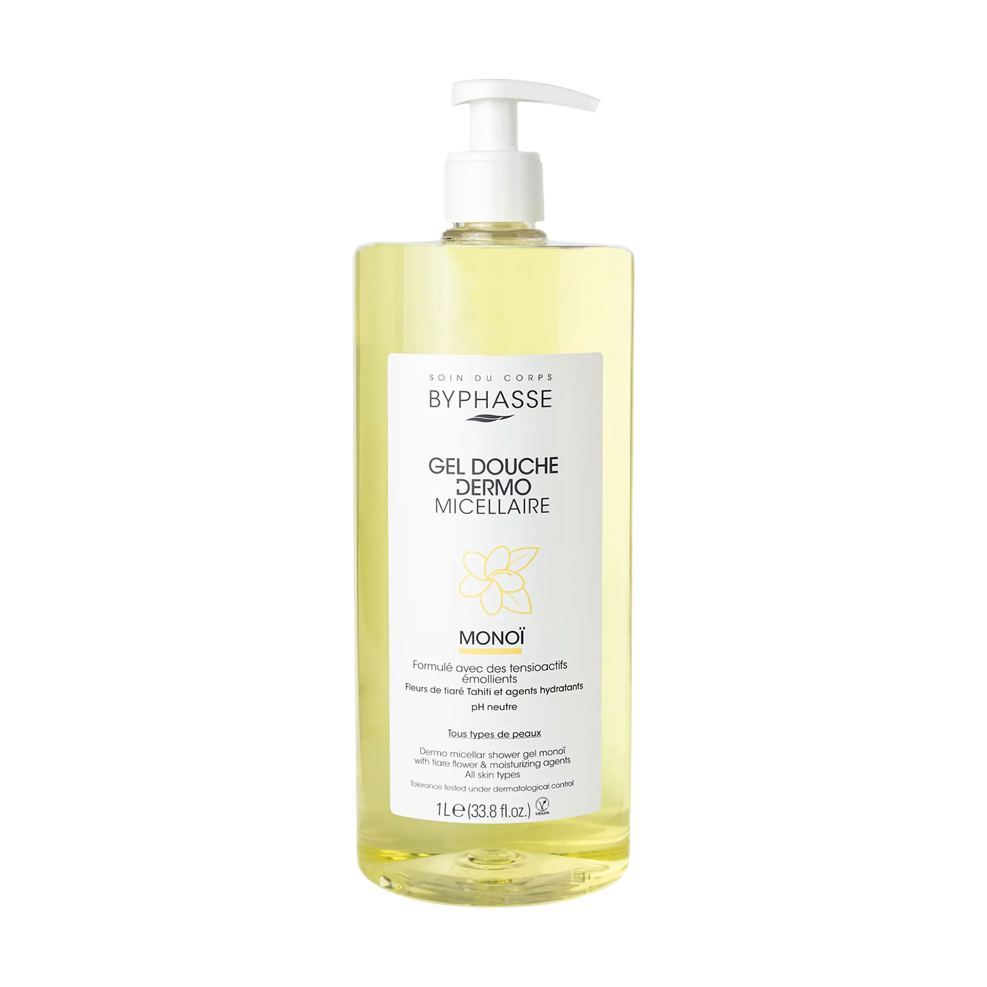 

Уцінка! Міцелярний гель для душу Byphasse Dermo Micellar Shower Gel Monoi, 1 л