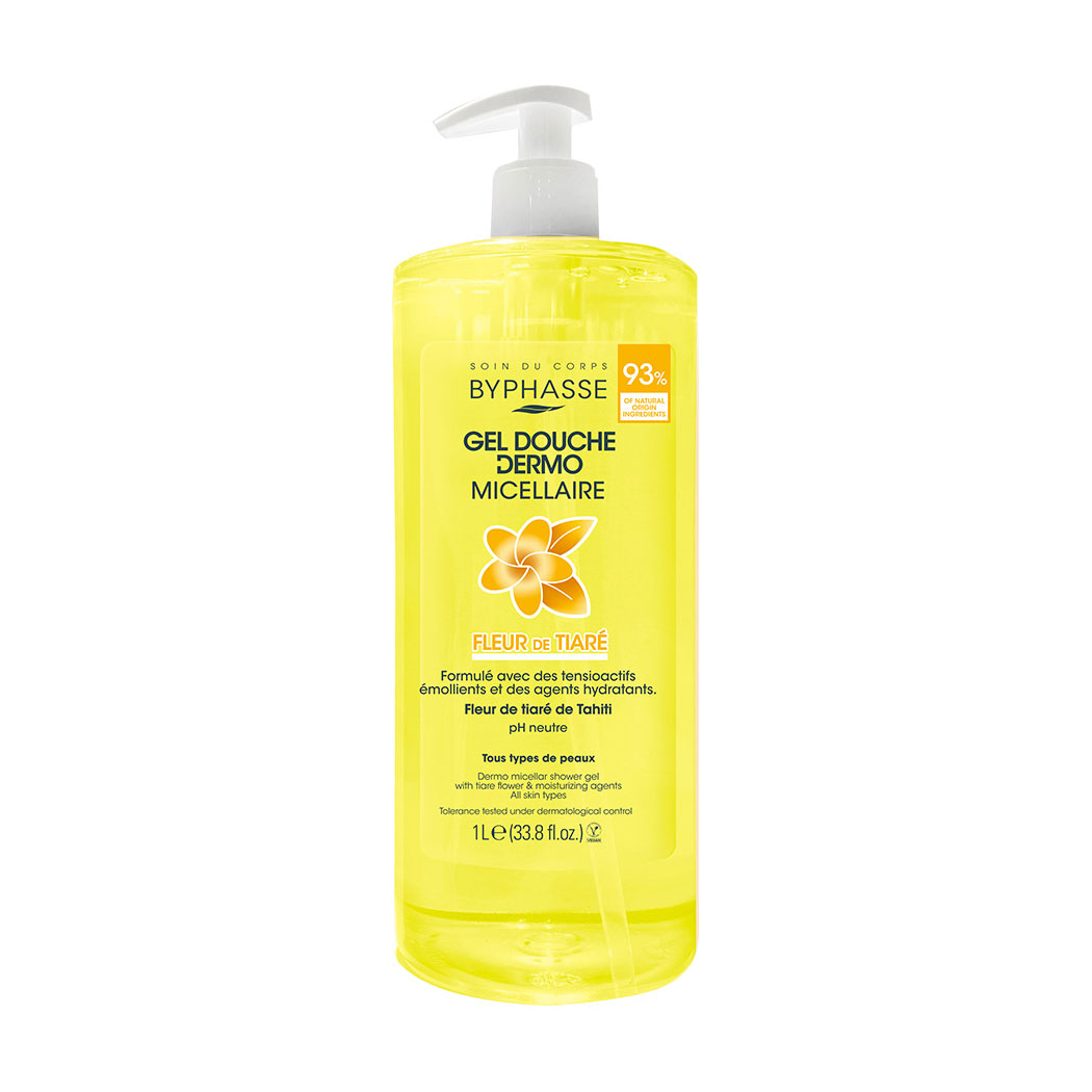 

Міцелярний гель для душу Byphasse Dermo Micellar Shower Gel Monoi, 1 л