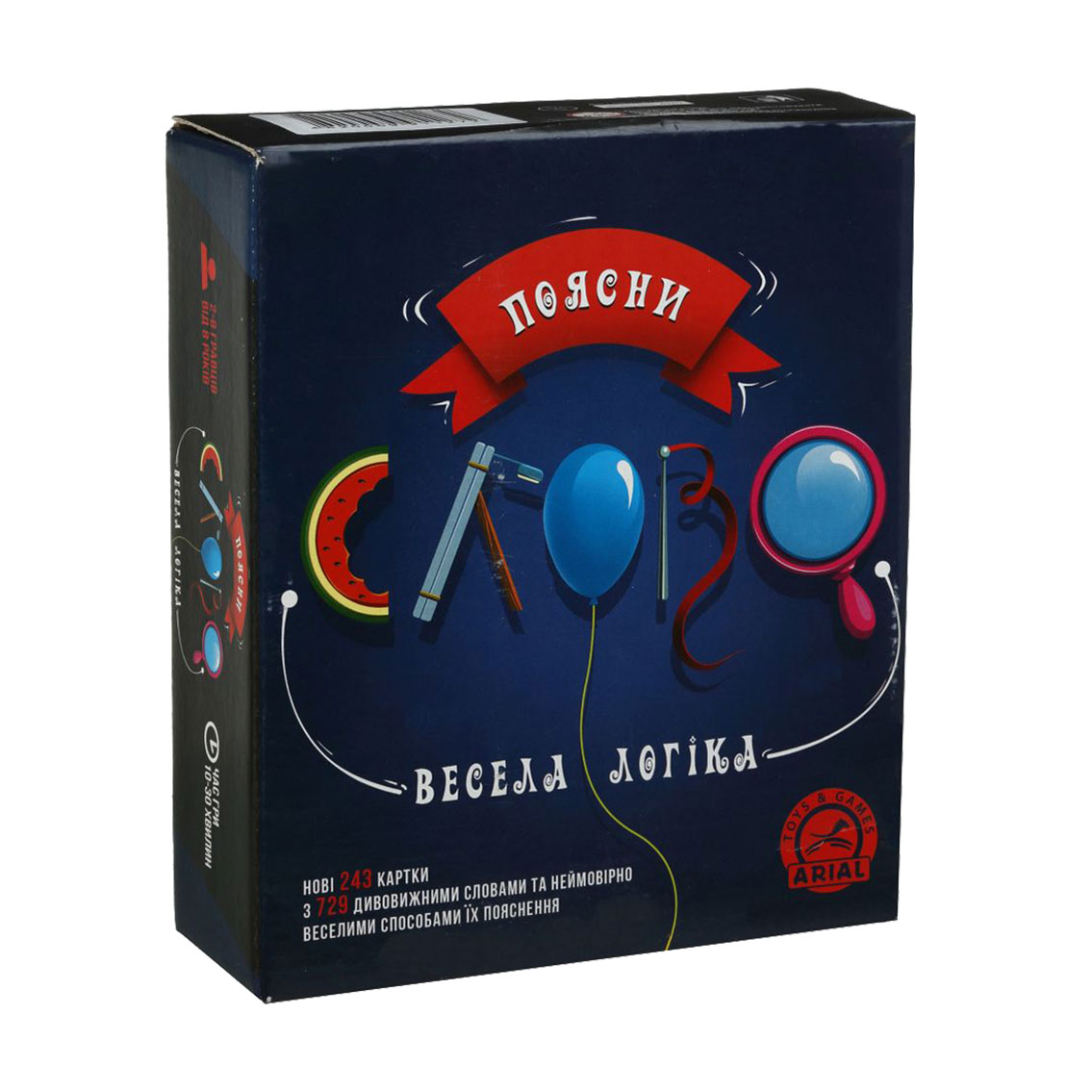 

Настільна гра Arial Поясни слово Весела логіка, від 14 років