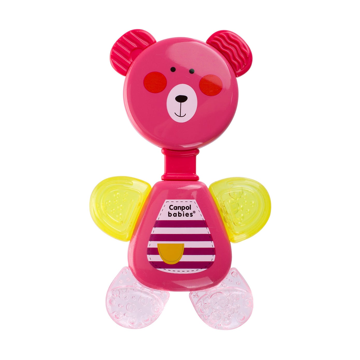 

Брязкальце-зубогризка Canpol Babies Ведмедик, рожеве, від народження (56/139)