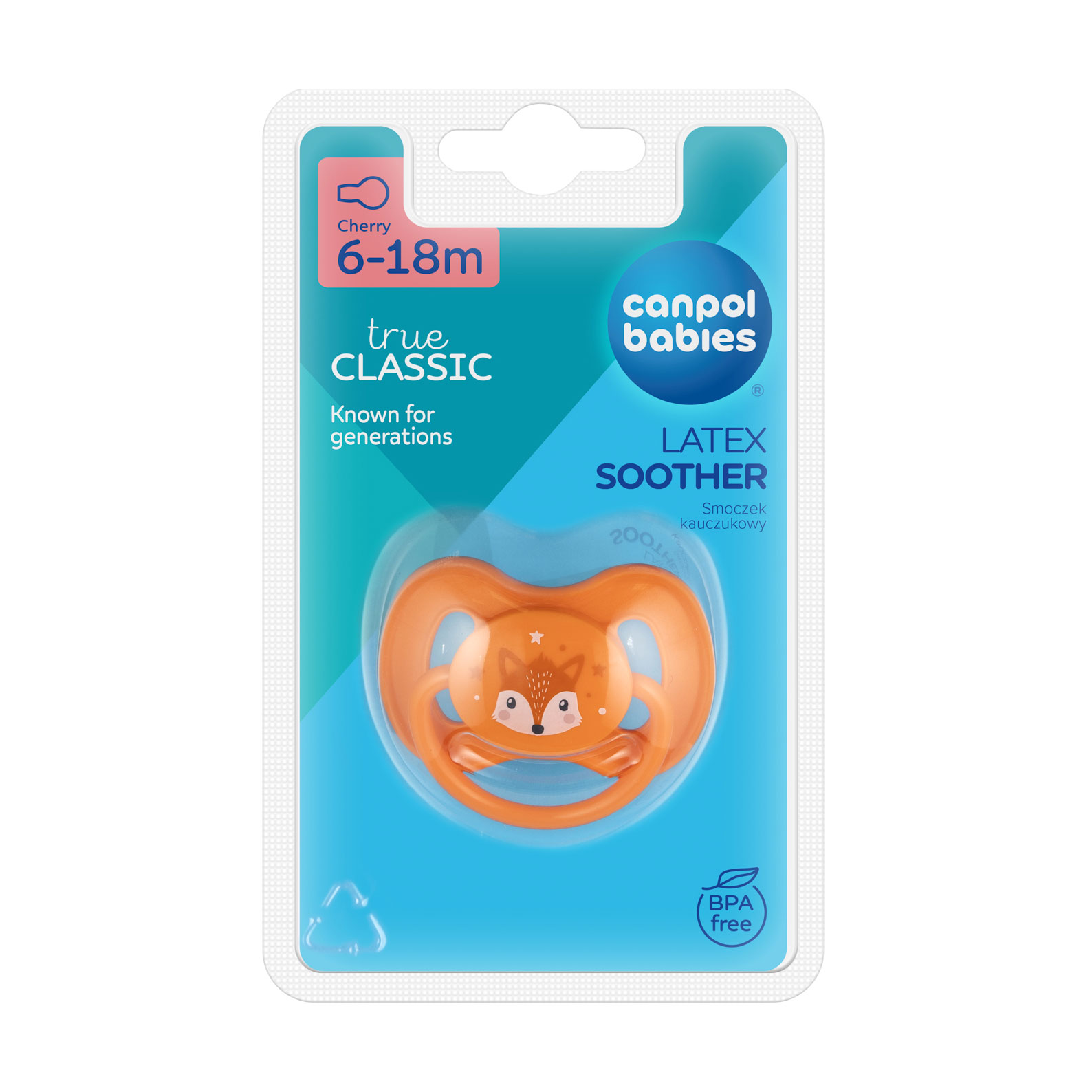 

Пустушка латексна Canpol Babies Animals кругла, помаранчевий, від 6 до 18 місяців (22/594)