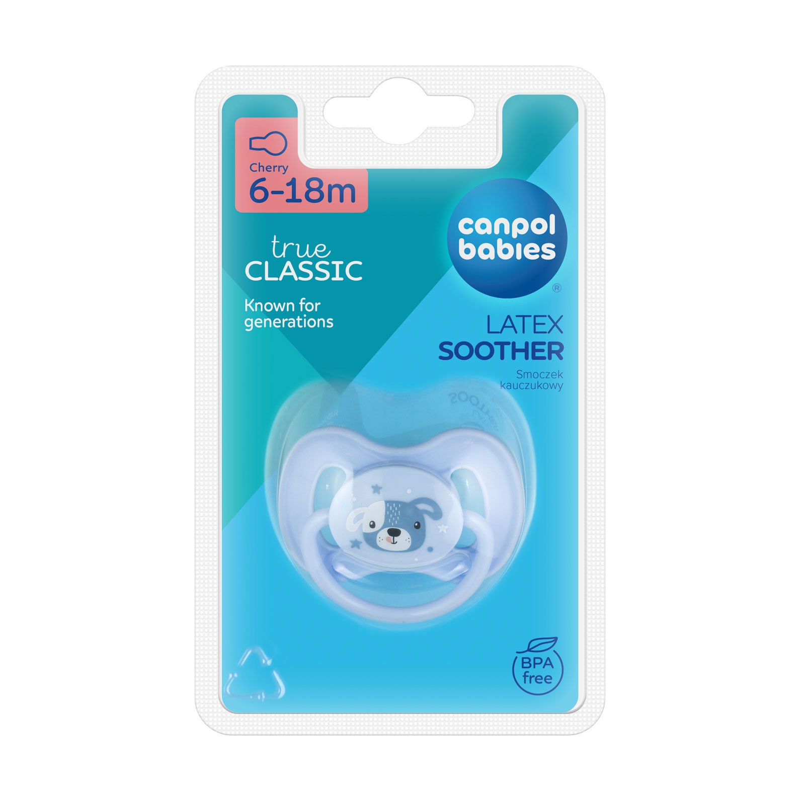 

Пустушка латексна Canpol Babies Animals кругла, блакитна, від 6 до 18 місяців (22/594)