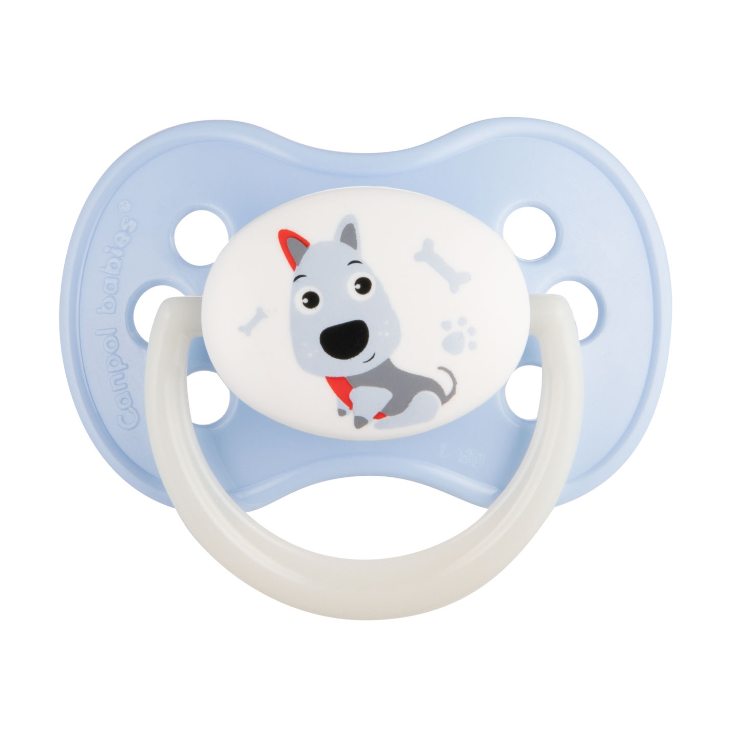 

Пустушка силіконова Canpol Babies Cute Animals кругла, блакитна, від 1.5 року (22/597)