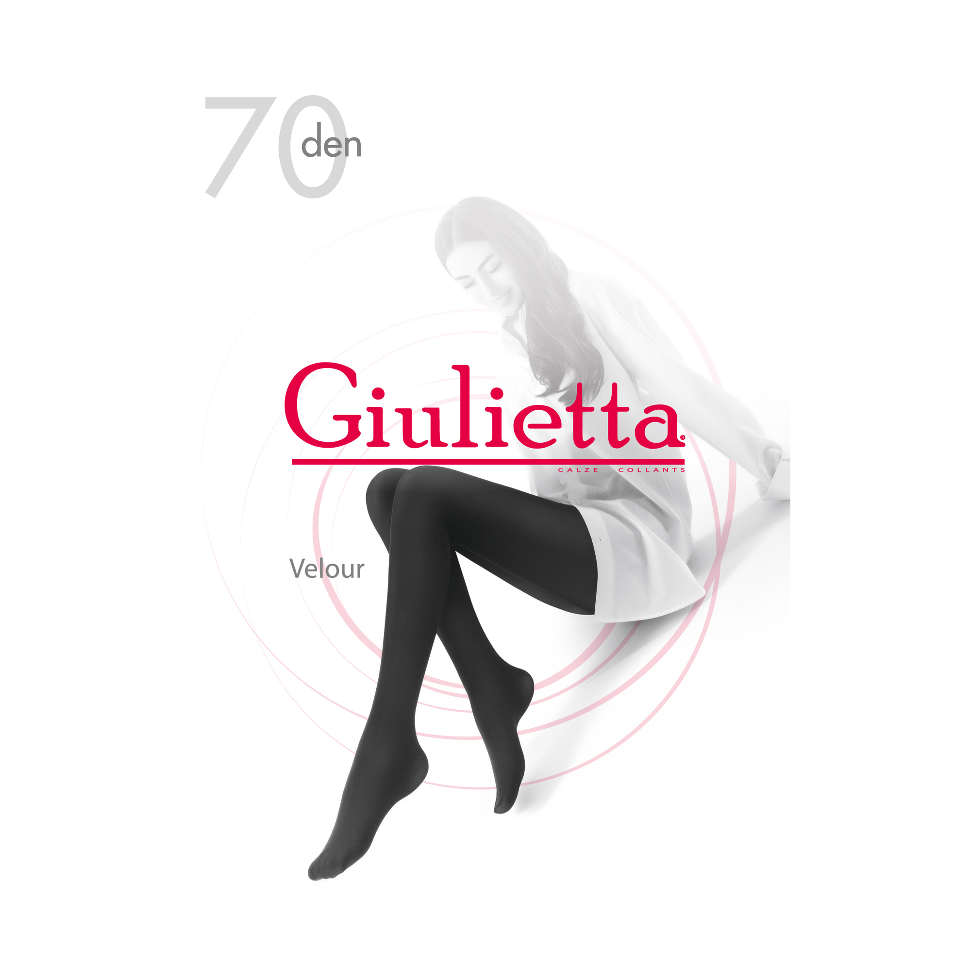 Колготки жіночі Giulietta Calze Collants Velour 70 DEN, Nero, розмір 2